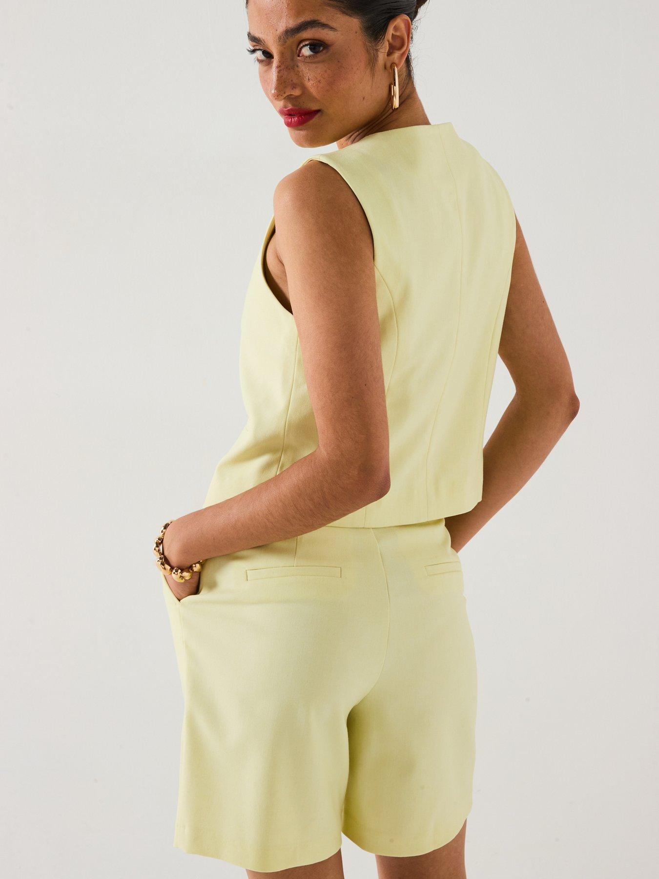 v-by-very-scoop-waistcoat-co-ord-lemonstillFront