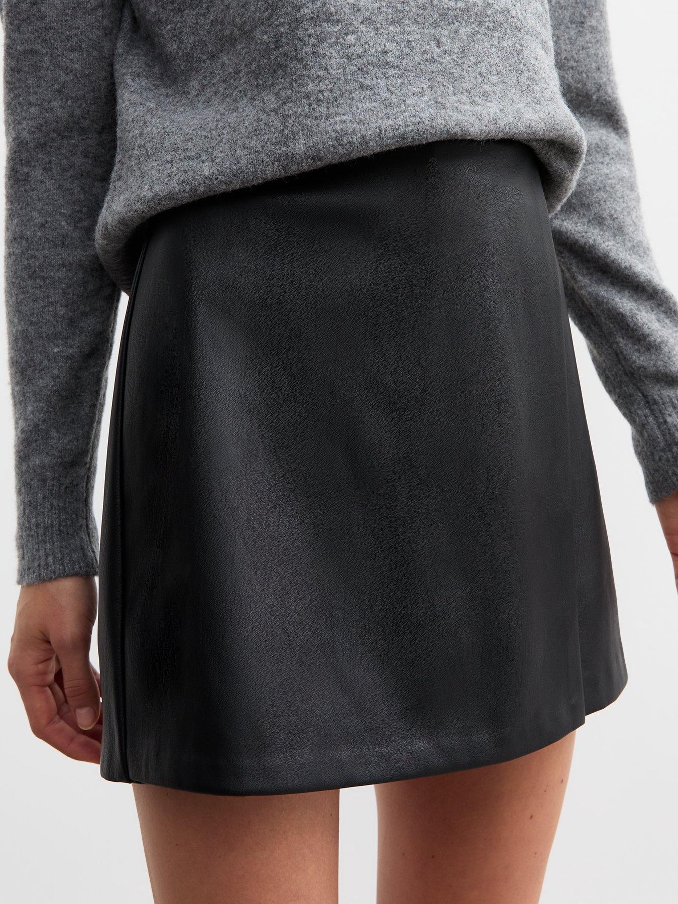 new-look-leather-wrap-mini-skort-blackoutfit