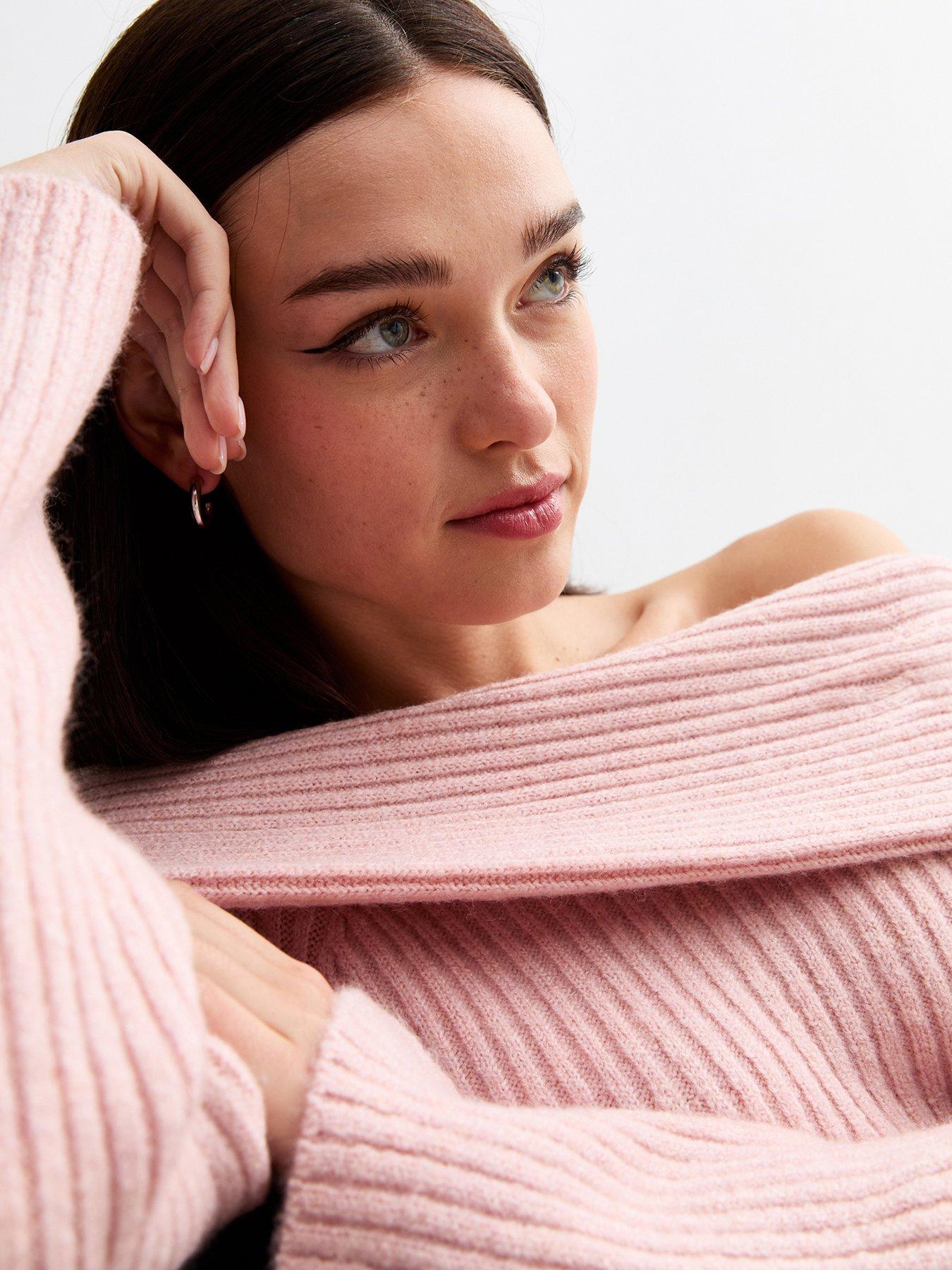 new-look-ribbed-knit-bardot-jumper-pinkoutfit