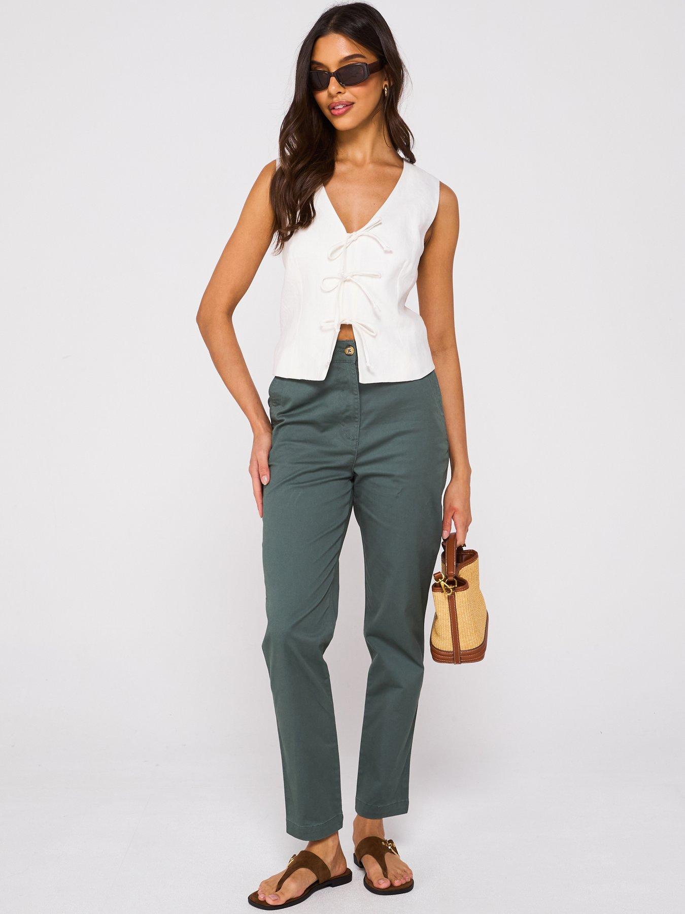 Image 3 of 6 of Everyday Girlfriend Chino Trousers - Khaki