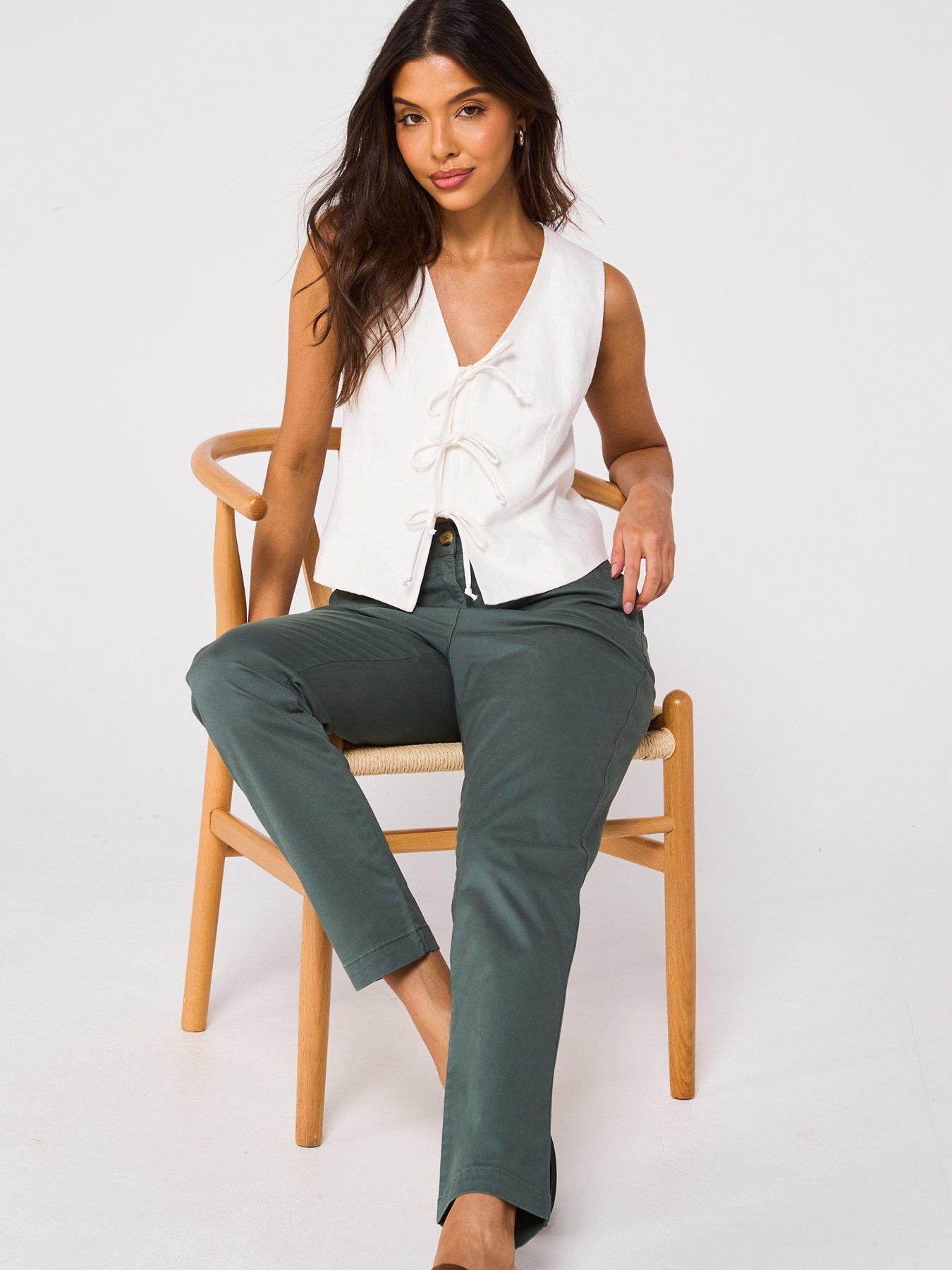 Image 5 of 6 of Everyday Girlfriend Chino Trousers - Khaki