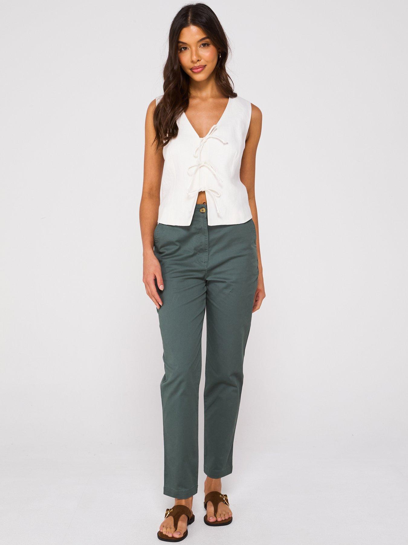 Image 6 of 6 of Everyday Girlfriend Chino Trousers - Khaki