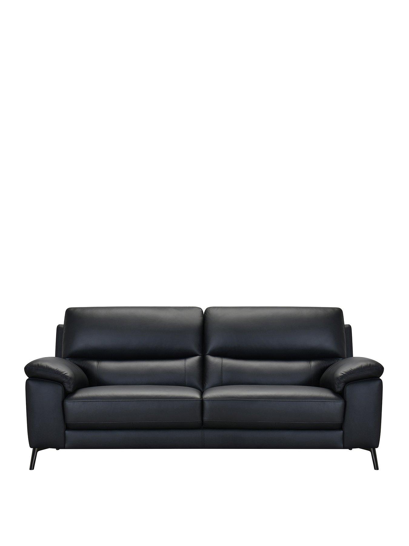 very-home-lesta-3-seater-leather-sofa