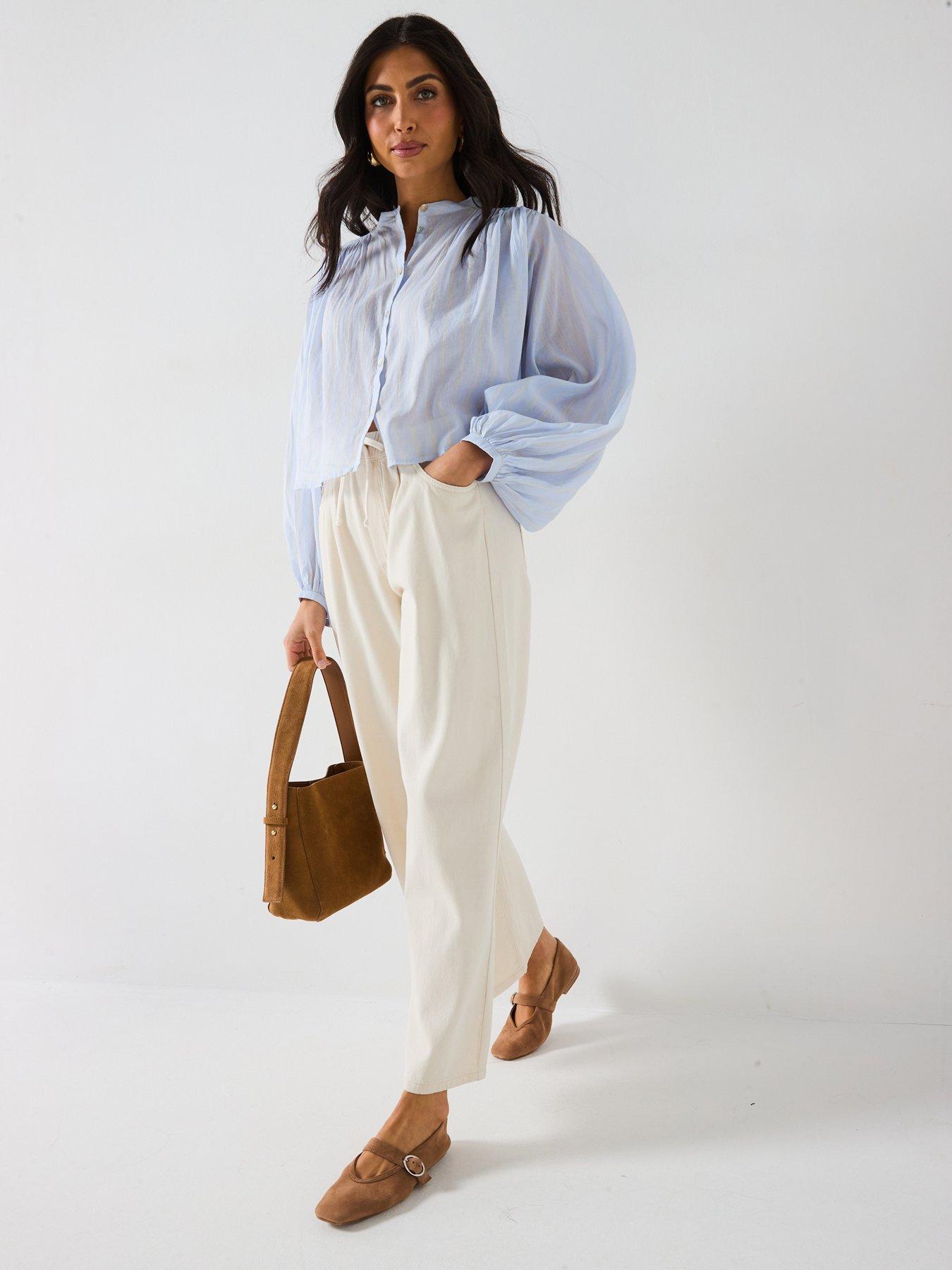 v-by-very-rami-button-through-shirt-blueback