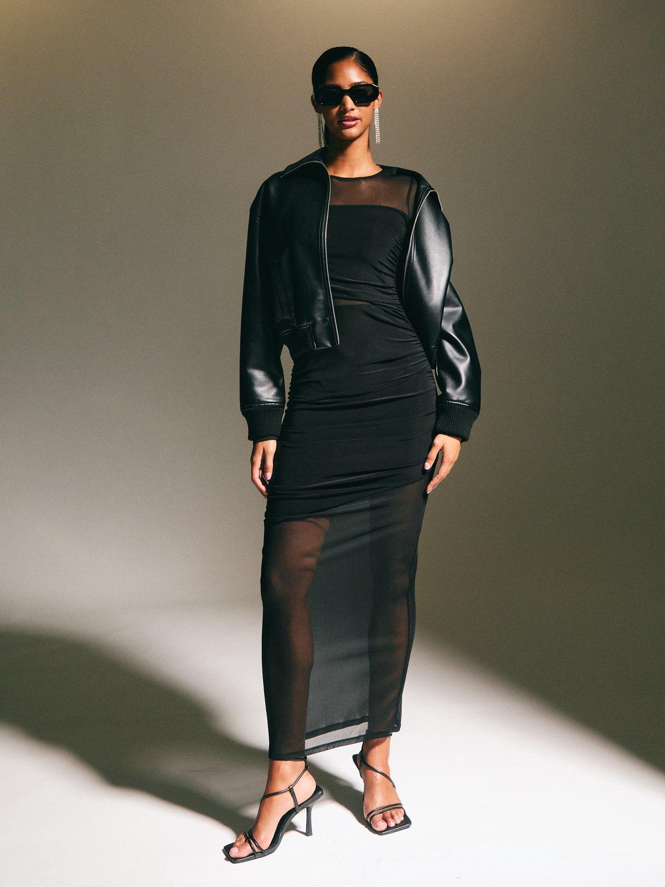 new-look-ruched-panelled-mesh-maxi-dress-blackback