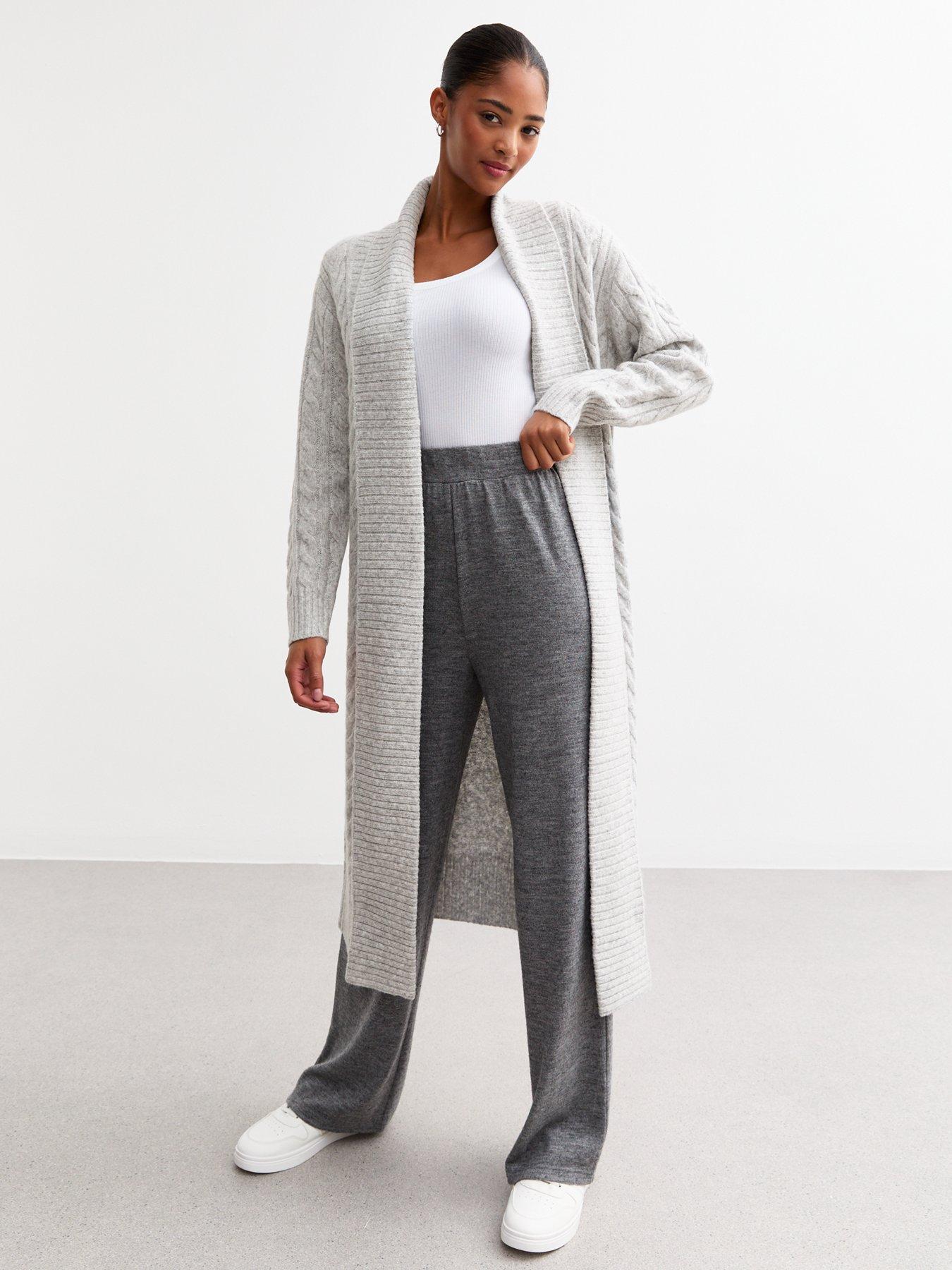 new-look-pale-grey-cable-knit-maxi-cardiganback