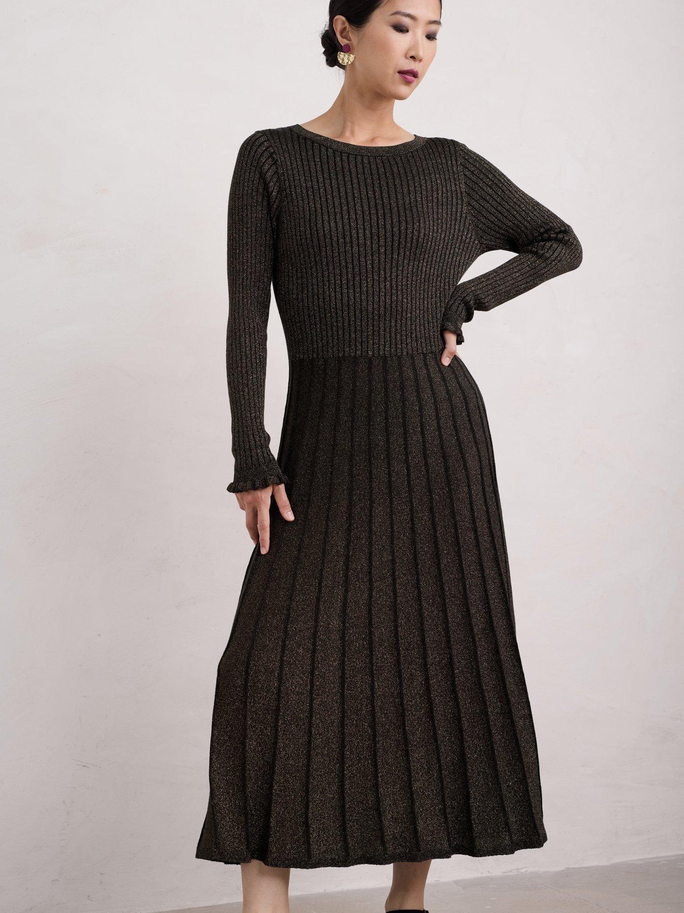 seasalt-cornwall-glass-stem-knit-melange-dress-grey