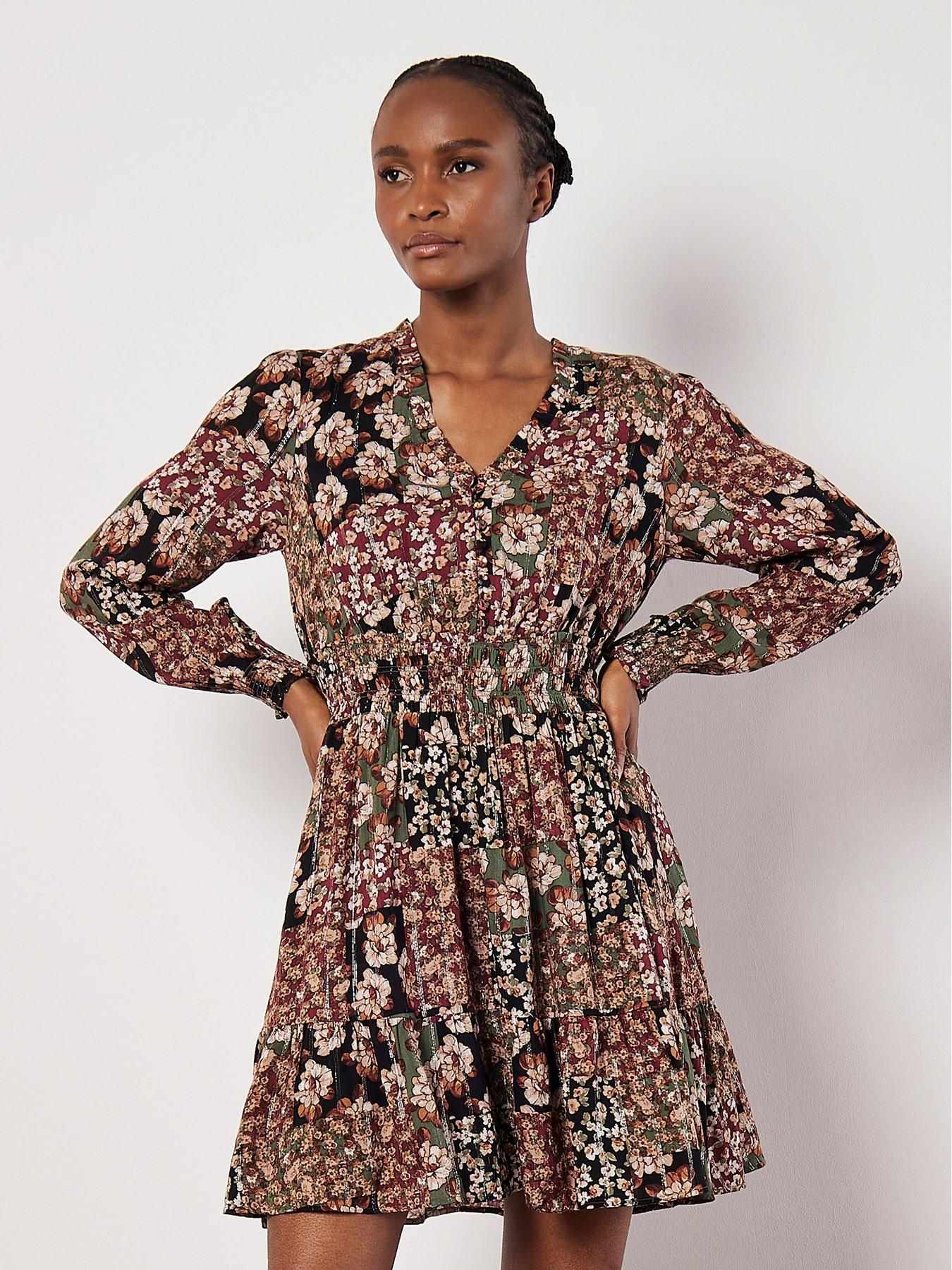 apricot-apricot-patchwork-floral-ruffle-dress