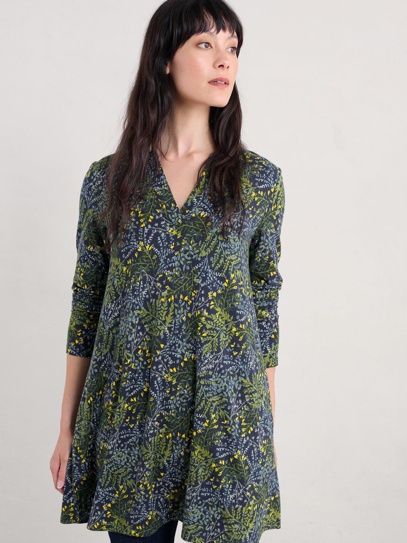 seasalt-cornwall-cotton-rich-print-tunic-green