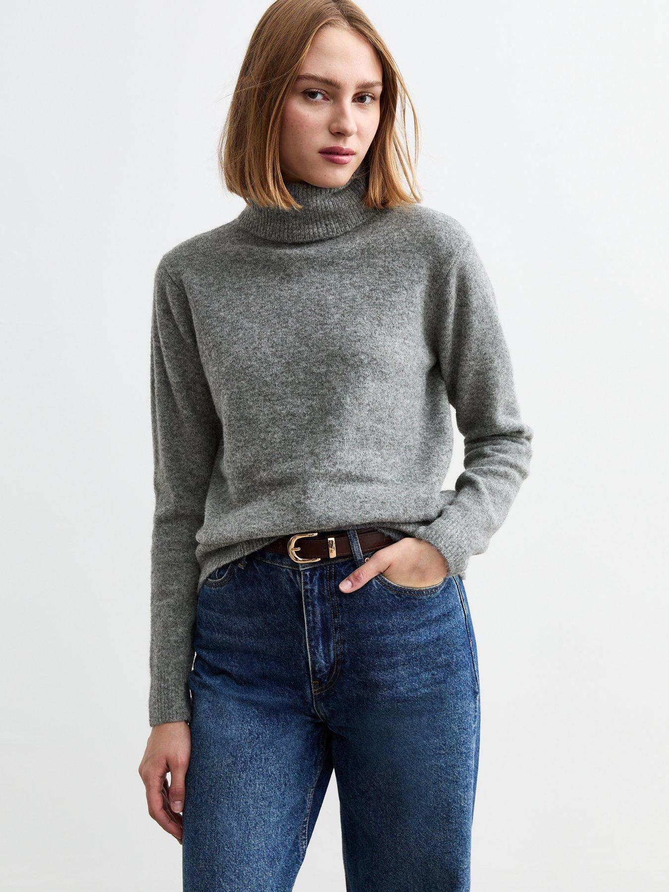 new-look-knit-roll-neck-jumper-grey