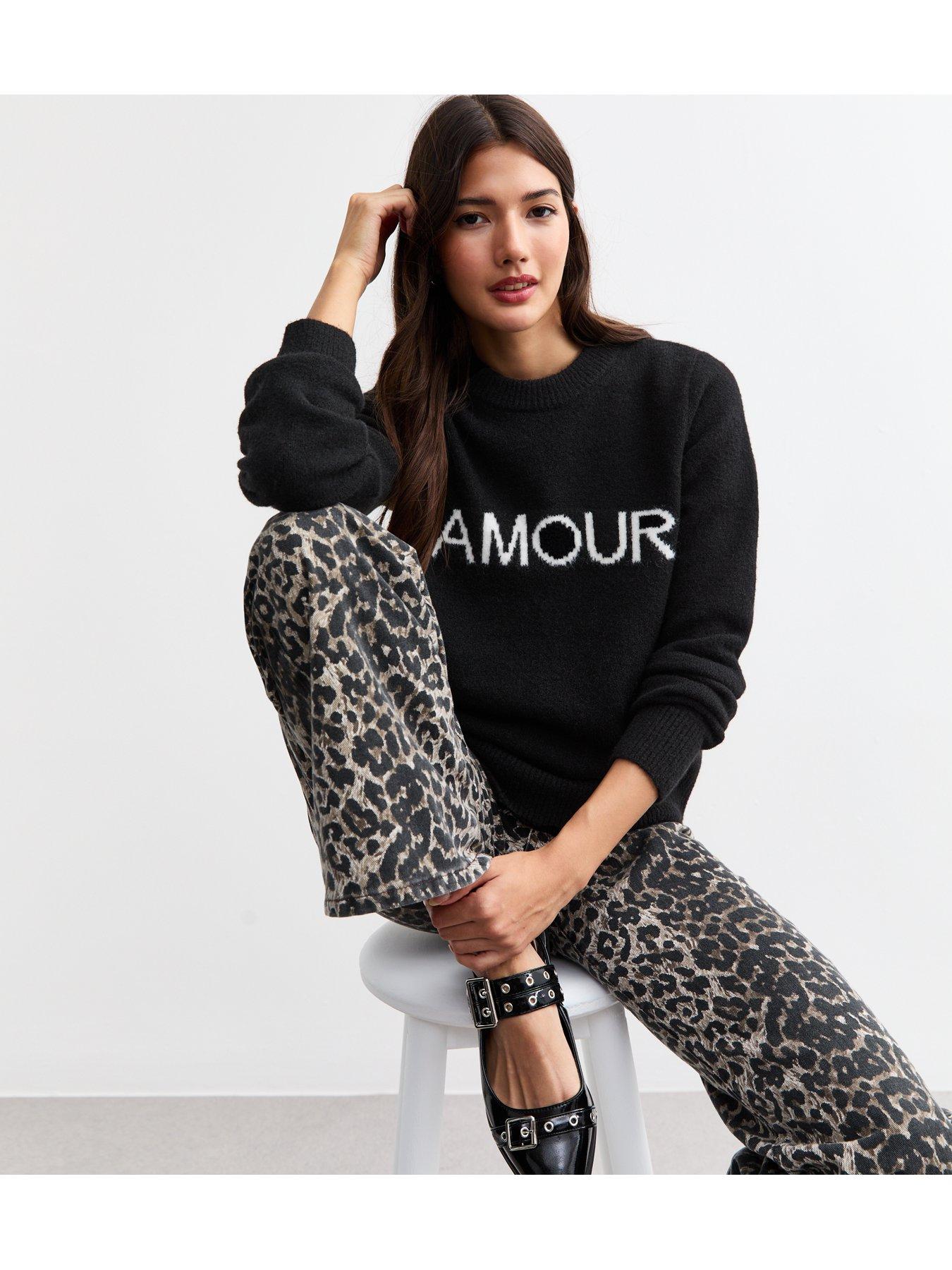 new-look-black-amour-lettering-knitted-jumperback