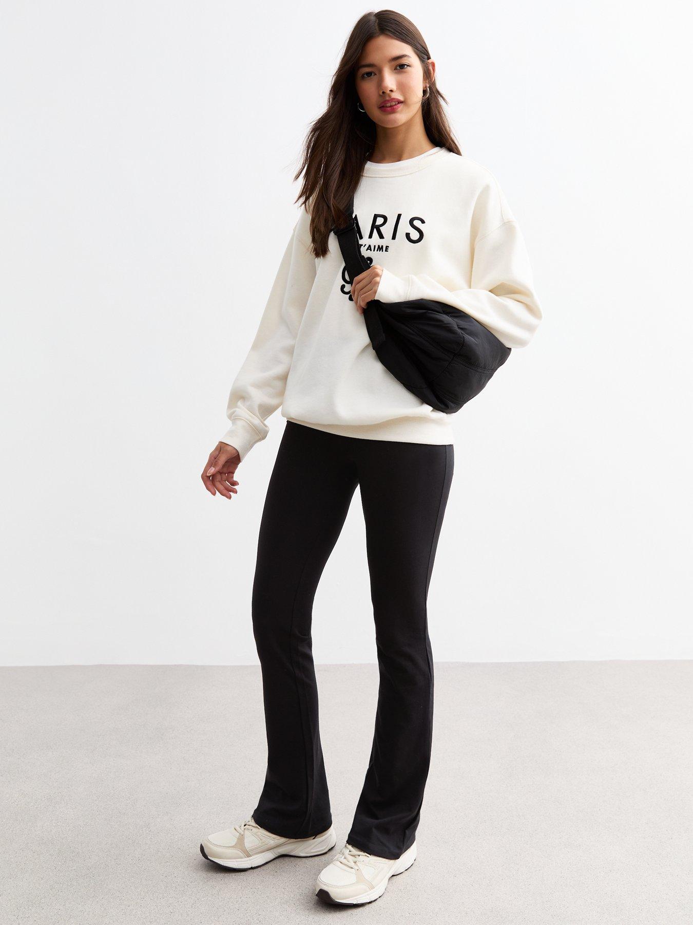 new-look-high-waist-flared-leggings-black