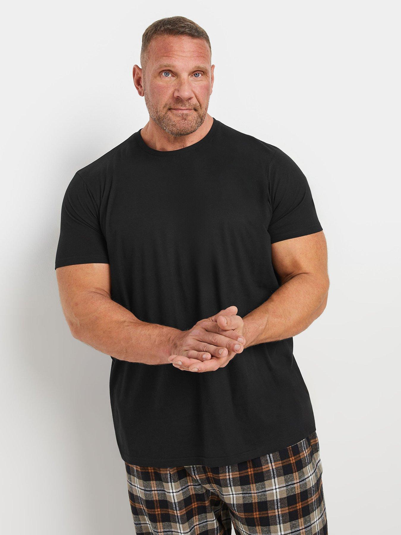 badrhino-checked-bottom-pyjama-set-blackback