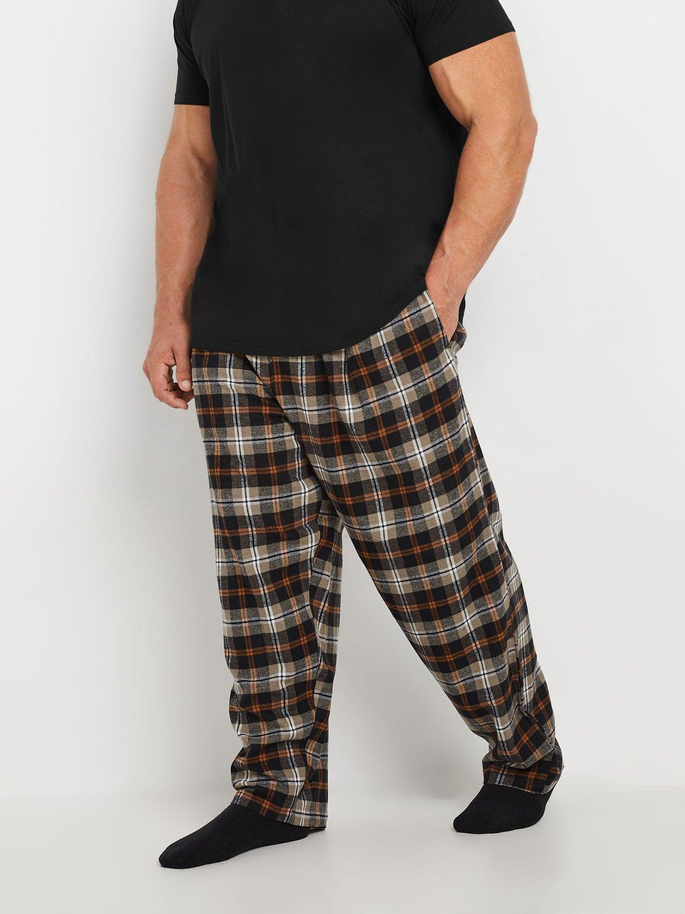 badrhino-checked-bottom-pyjama-set-blackoutfit