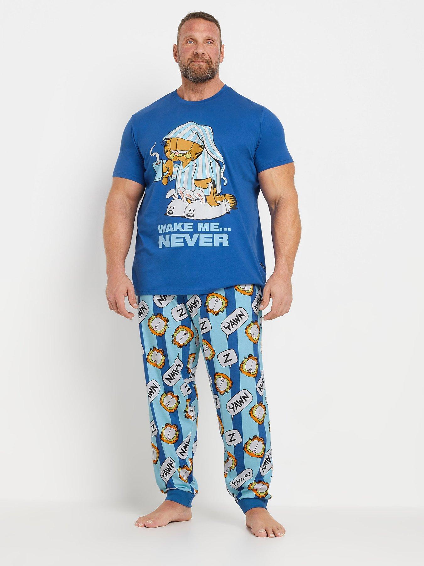 Image 1 of 3 of BadRhino Garfield Pyjama Set - Blue