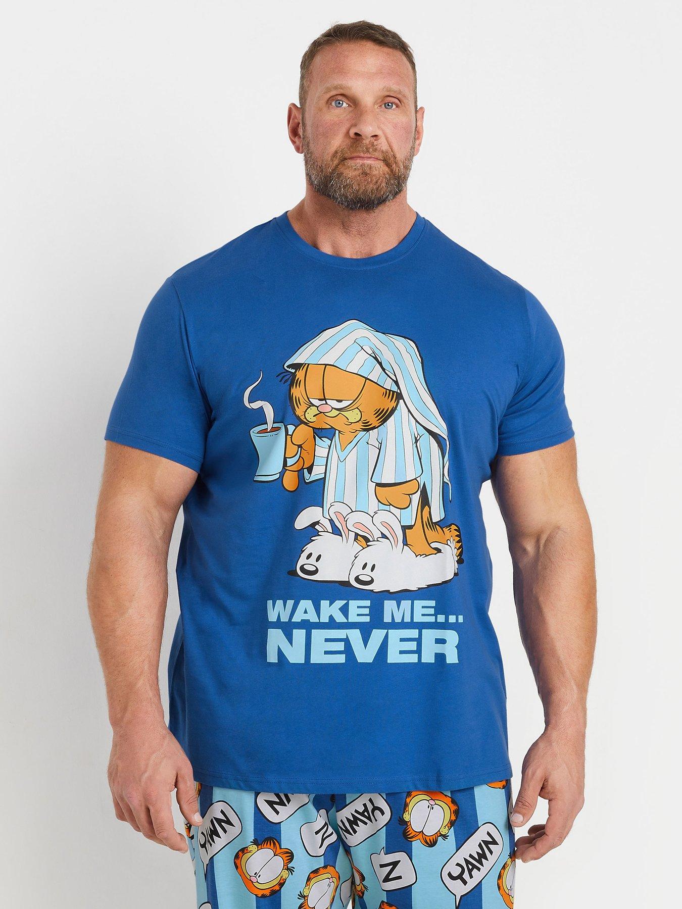 Image 2 of 3 of BadRhino Garfield Pyjama Set - Blue