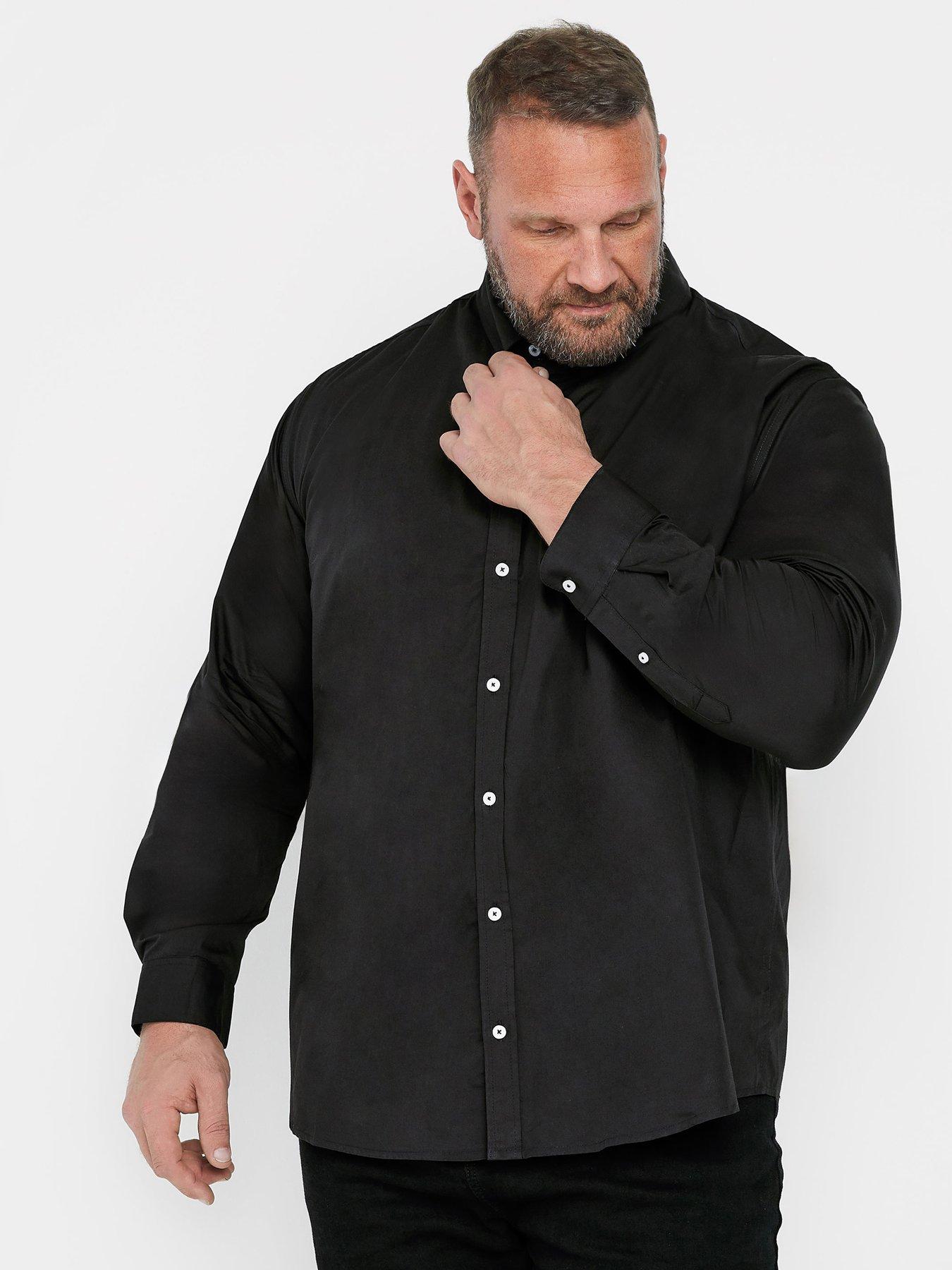 badrhino-2-pack-long-sleeve-poplin-shirt-blackback