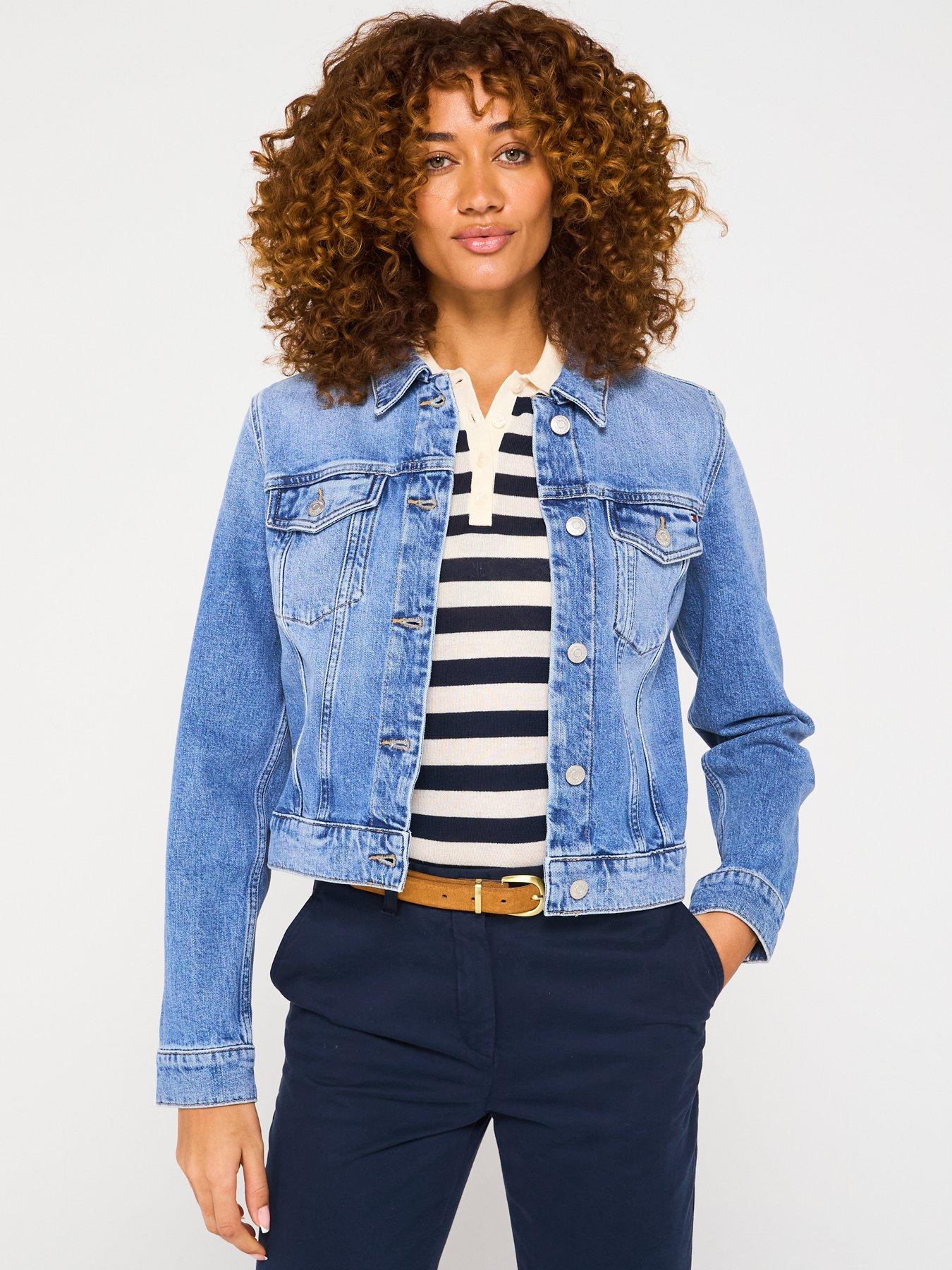 Image of Tommy Hilfiger Slim Denim Jacket - Blue