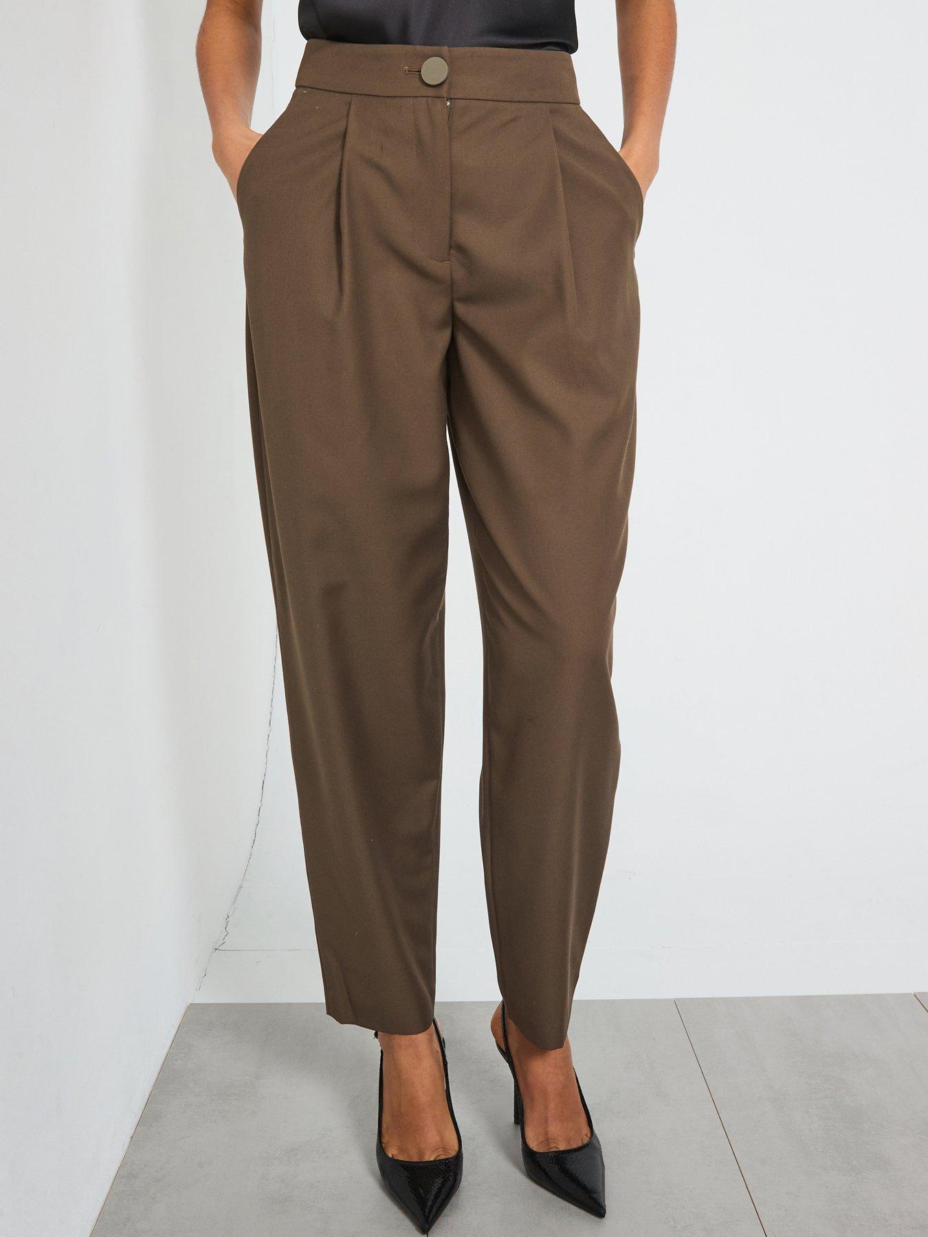 Armani Exchange Tailored Tapered Trouser - Khaki