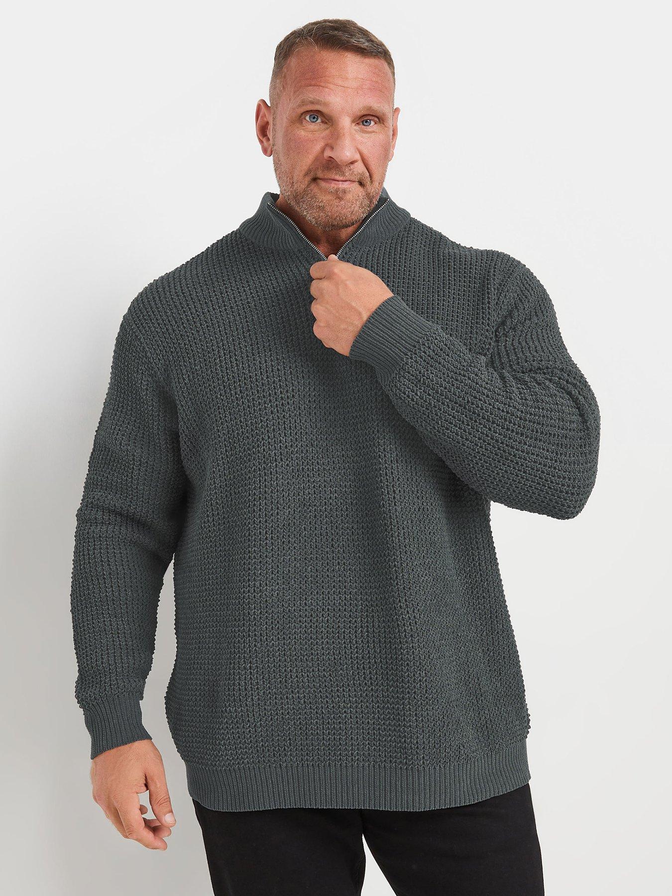 badrhino-badrhino-quarter-zip-knitted-jumper