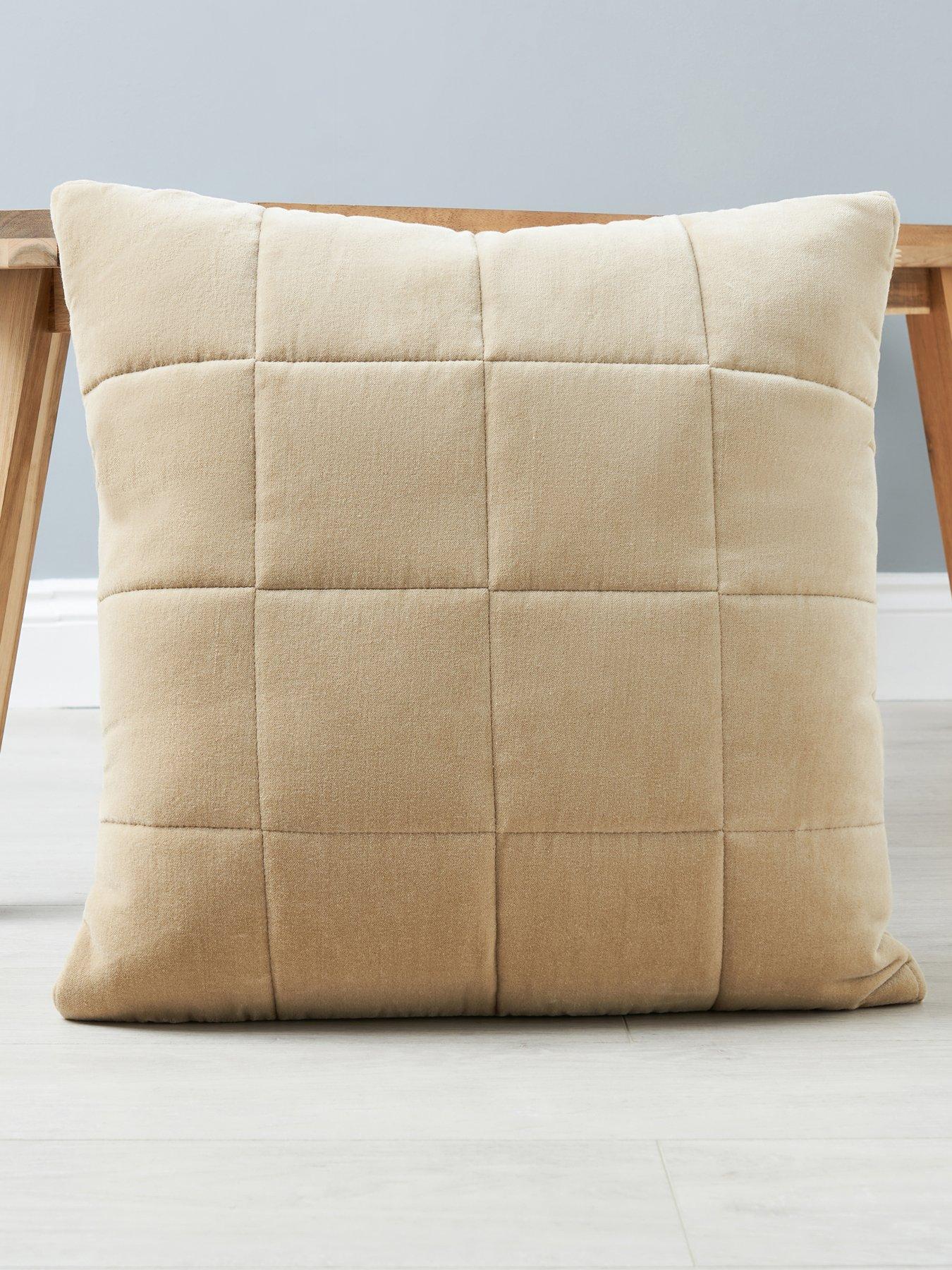 very-home-square-stitch-quilted-cushion