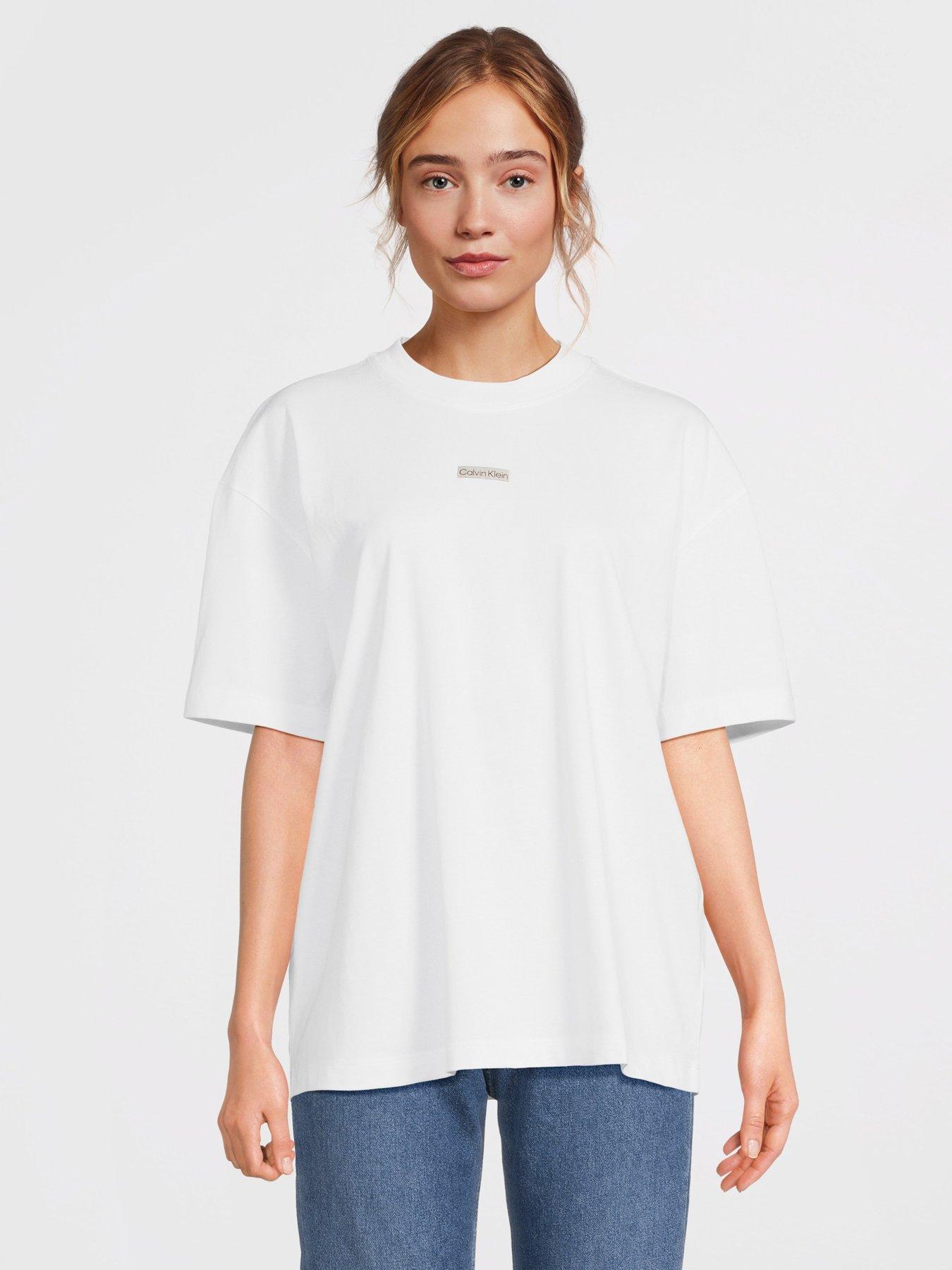 Calvin Klein Jeans Institutional Logo Oversized T-Shirt - White