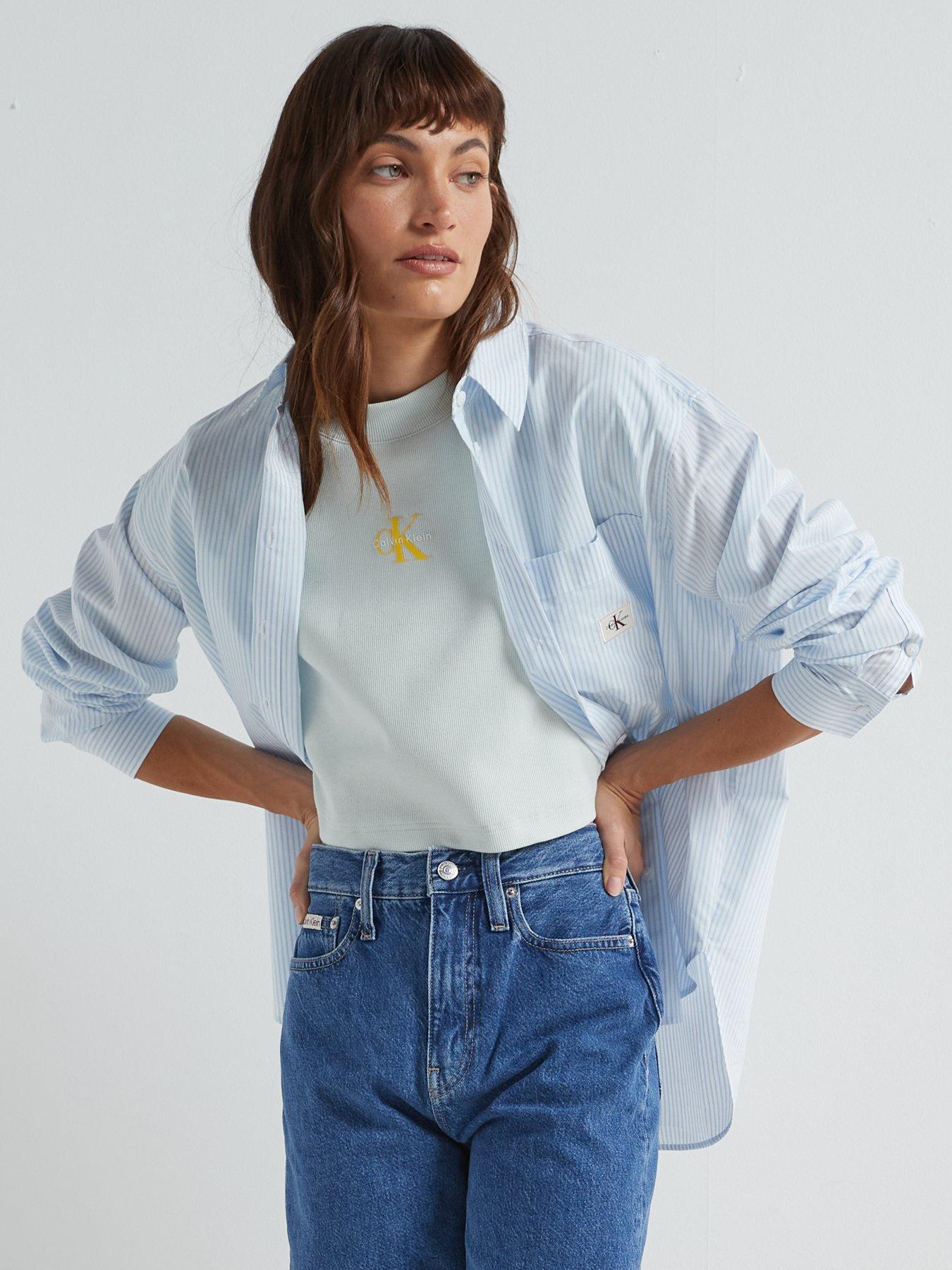 calvin-klein-jeans-monogram-cropped-t-shirt-greendetail
