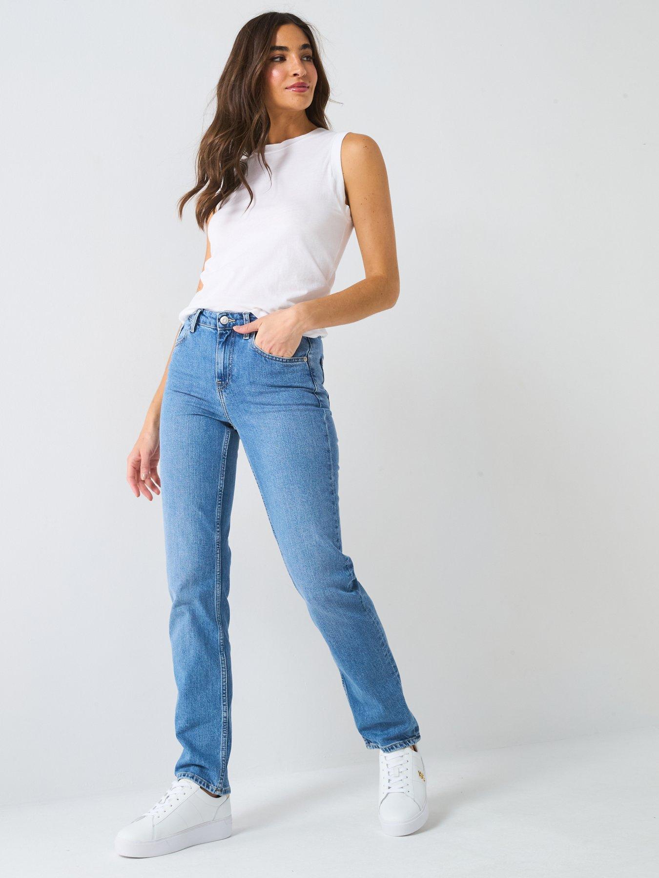 Image 5 of 5 of Tommy Hilfiger Mid Rise Straight Leg Jean - Blue