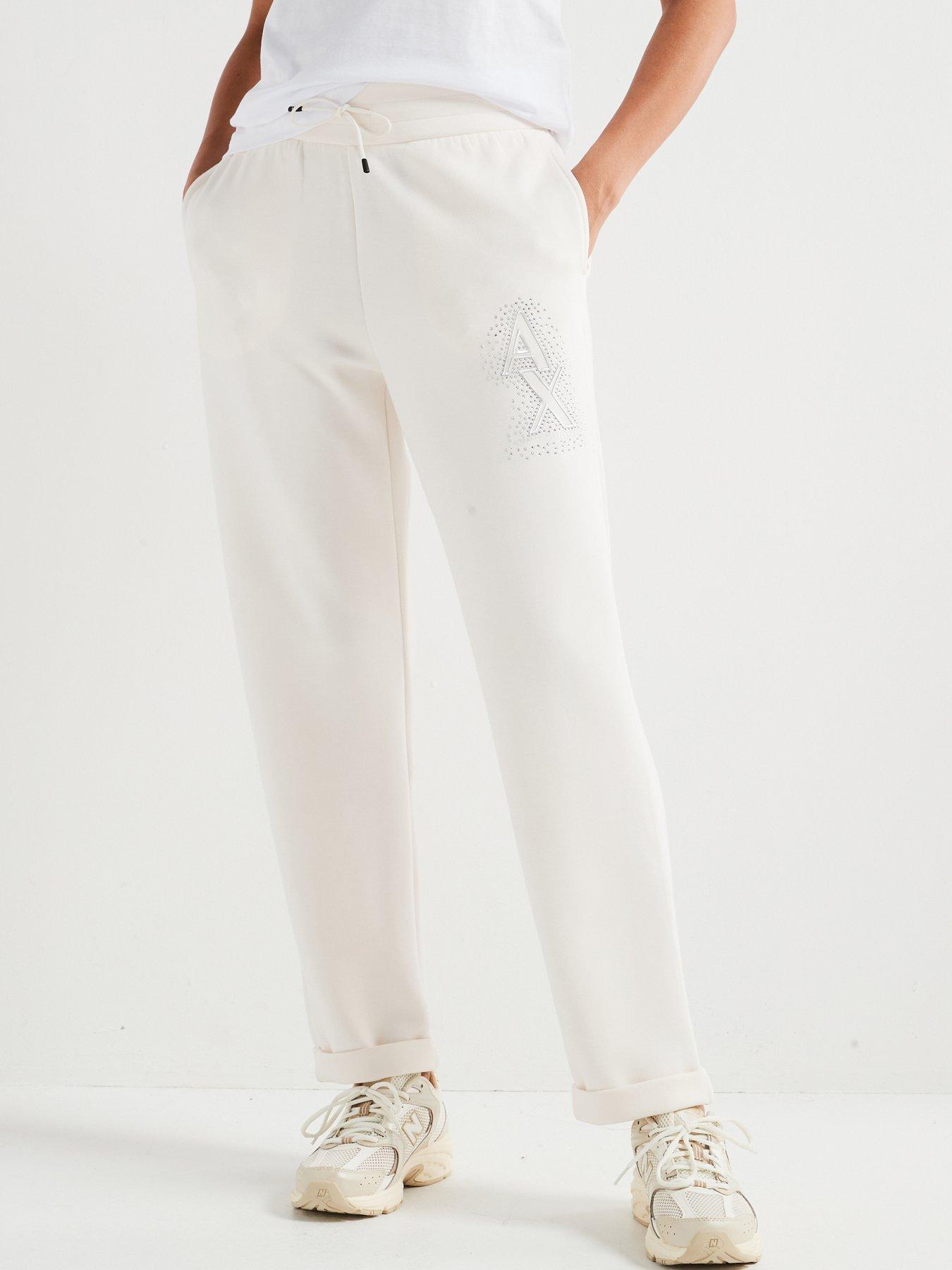 armani-exchange-embellished-logo-jogging-trouser-white