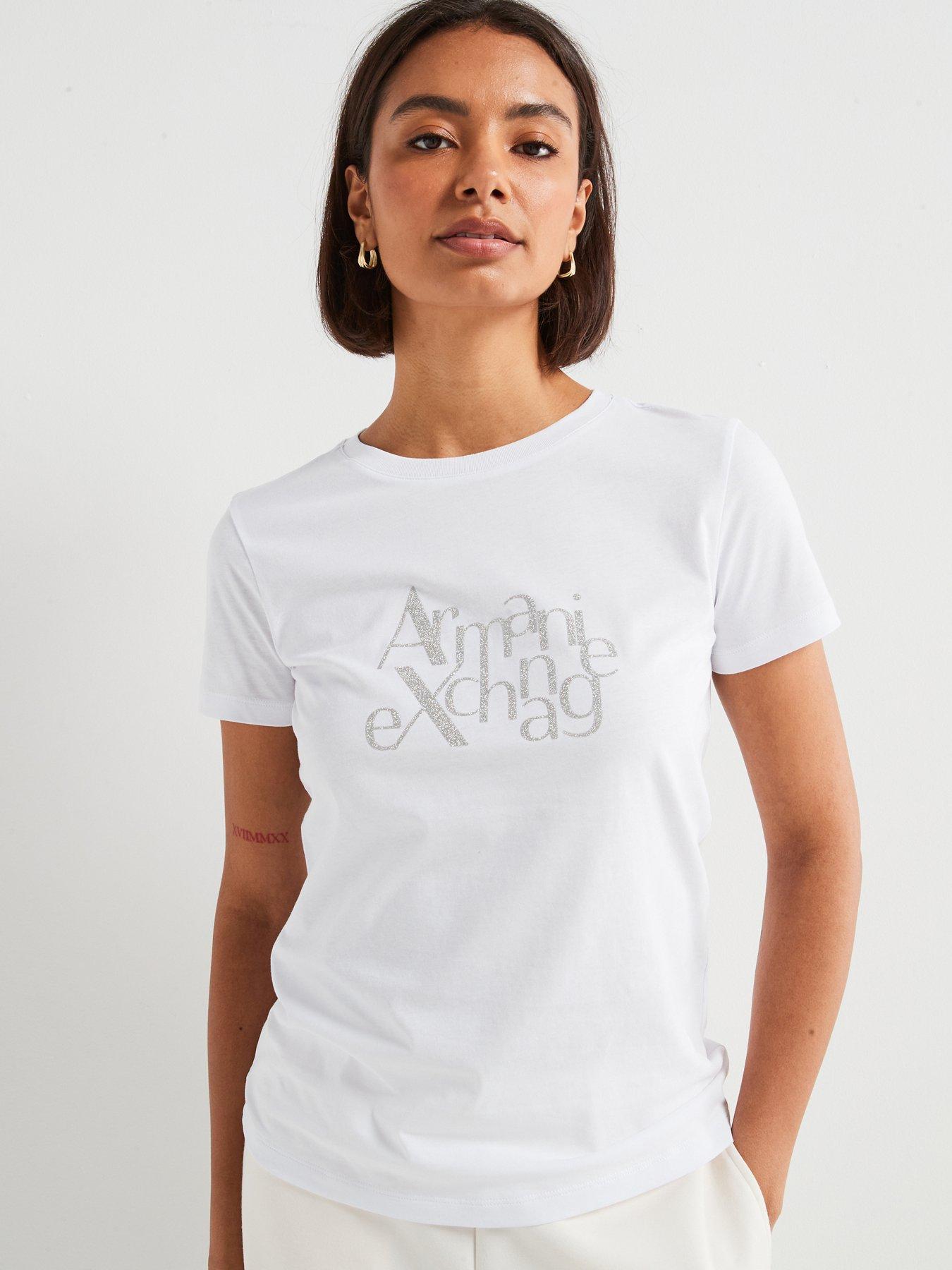 armani-exchange-embellished-logo-short-sleeve-t-shirt-whitefront