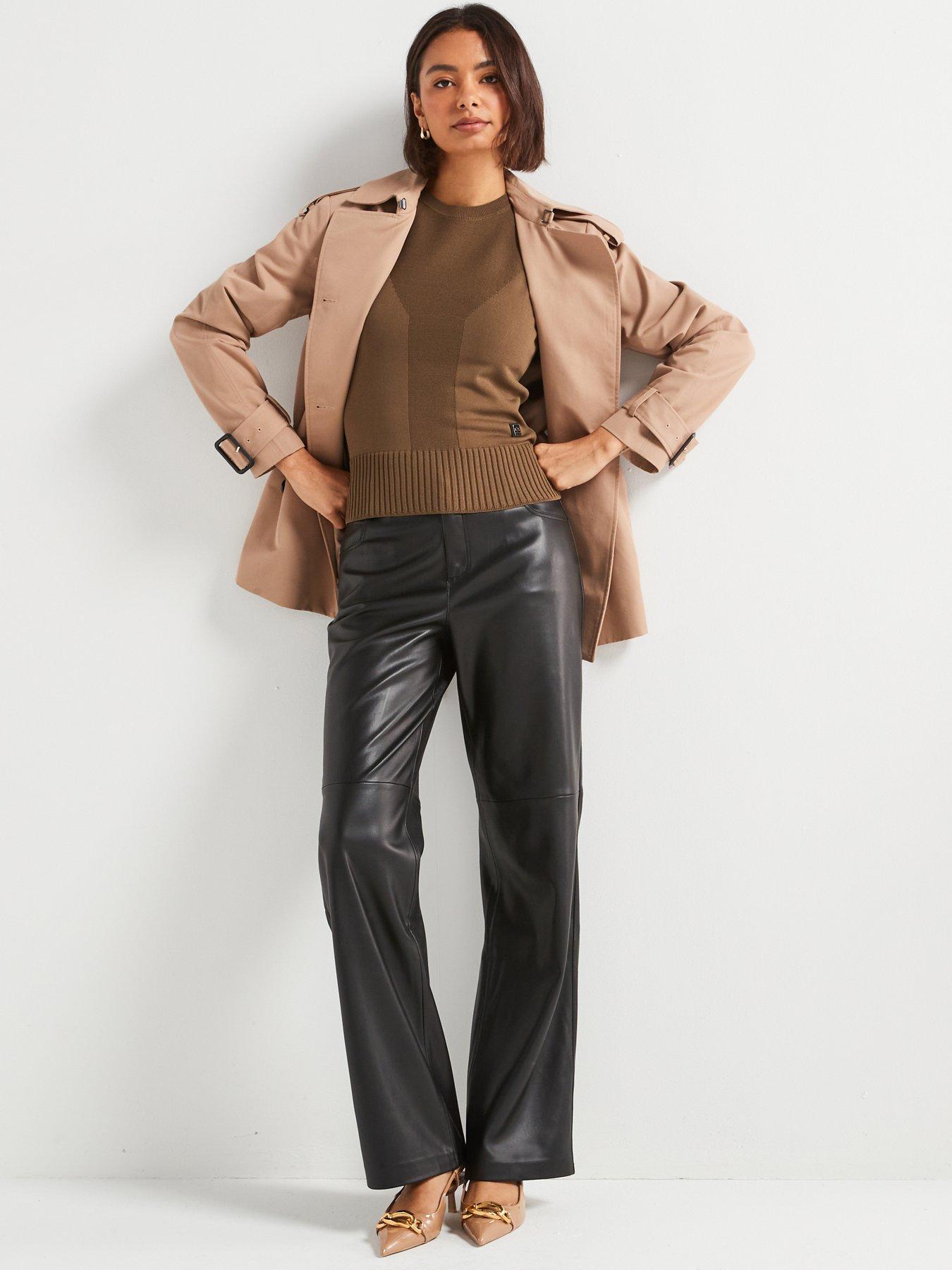 Image 3 of 5 of Armani Exchange Knitted Vest Top - Khaki