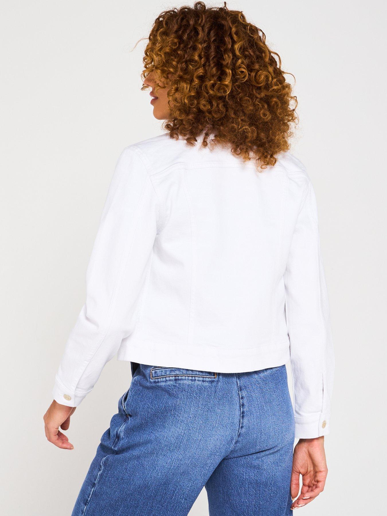 Image 2 of 6 of Tommy Hilfiger Slim Denim Jacket - White