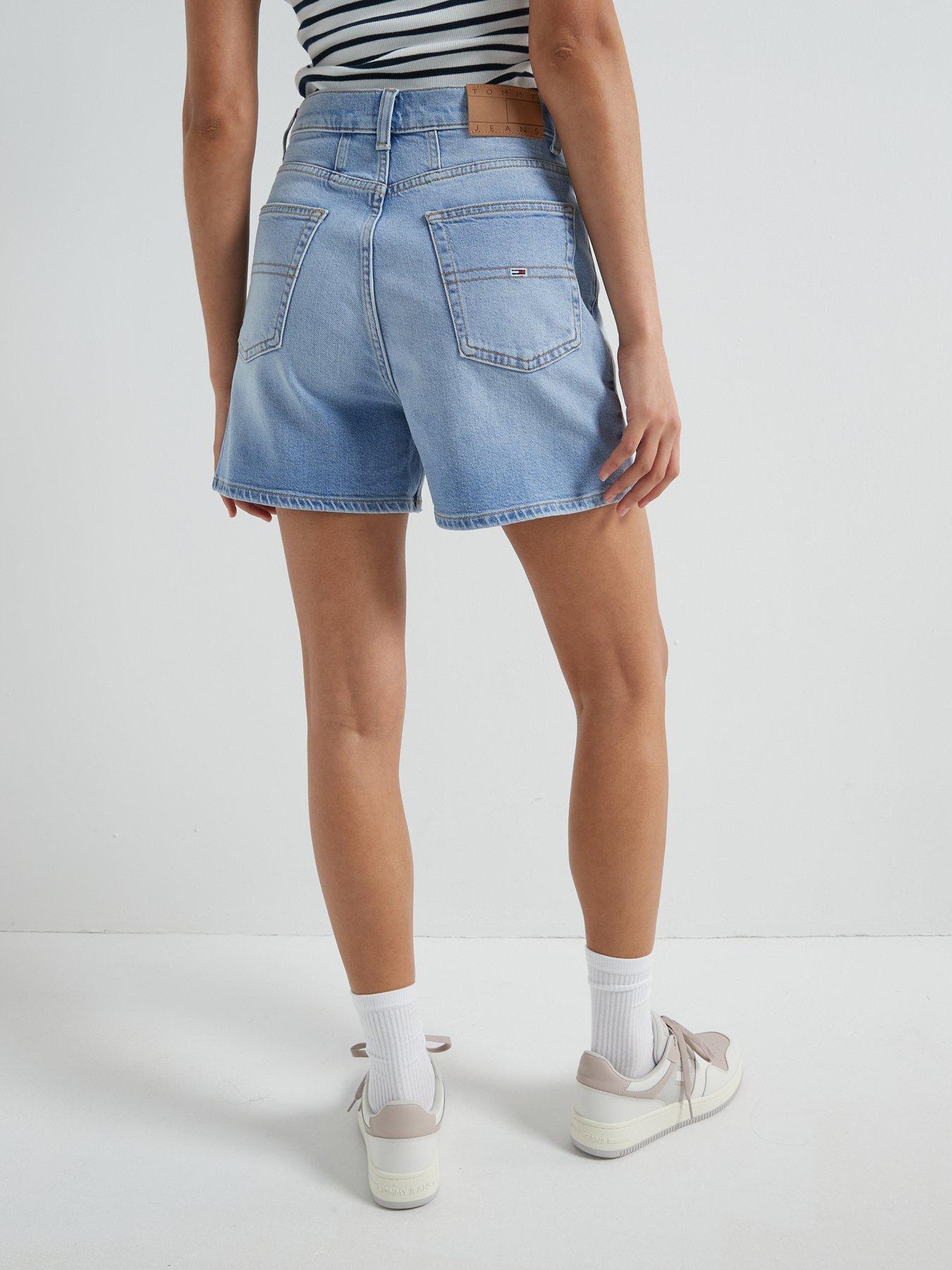 Image 2 of 6 of Tommy Jeans Mom Shorts - Blue