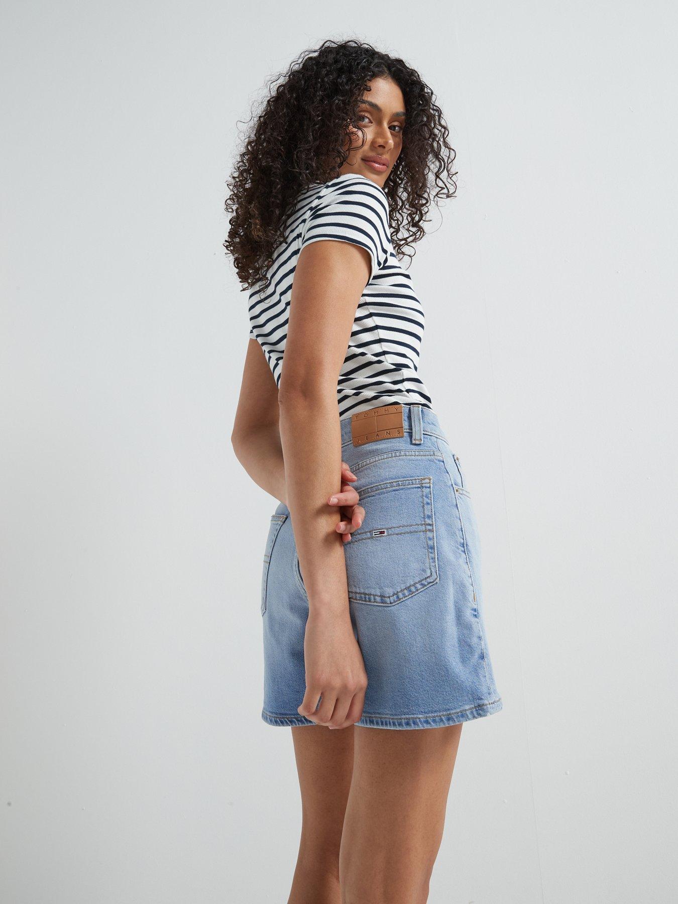 Image 6 of 6 of Tommy Jeans Mom Shorts - Blue