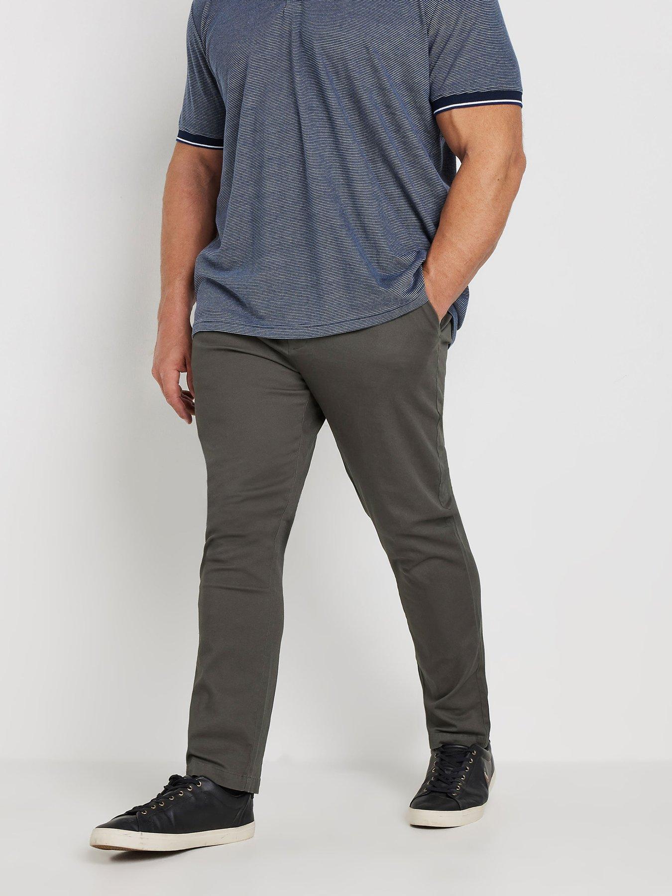 Image 1 of 2 of BadRhino Chino Trousers 34" - Grey