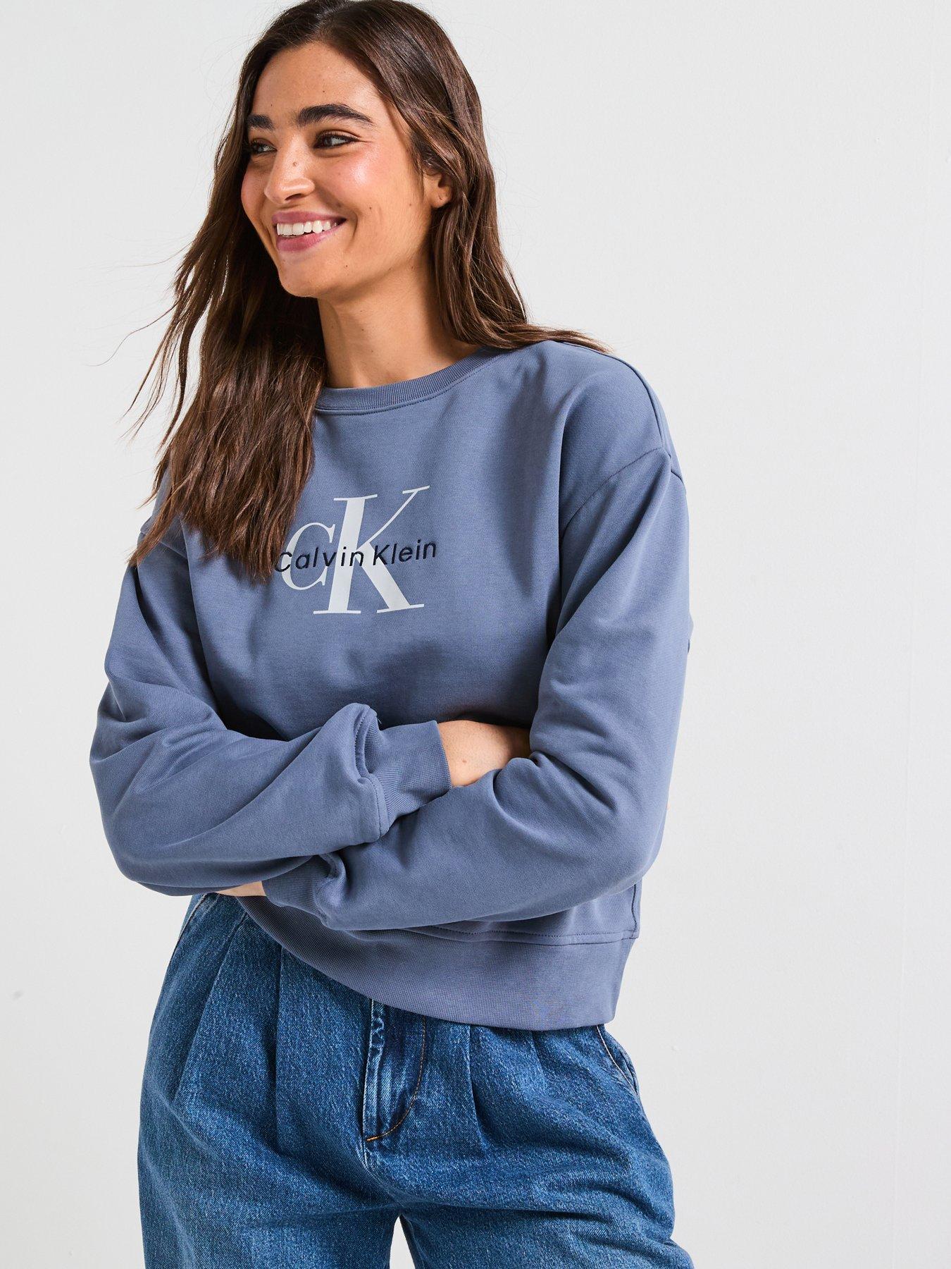 Calvin Klein Jeans Monologo French Terry Sweatshirt - Purple