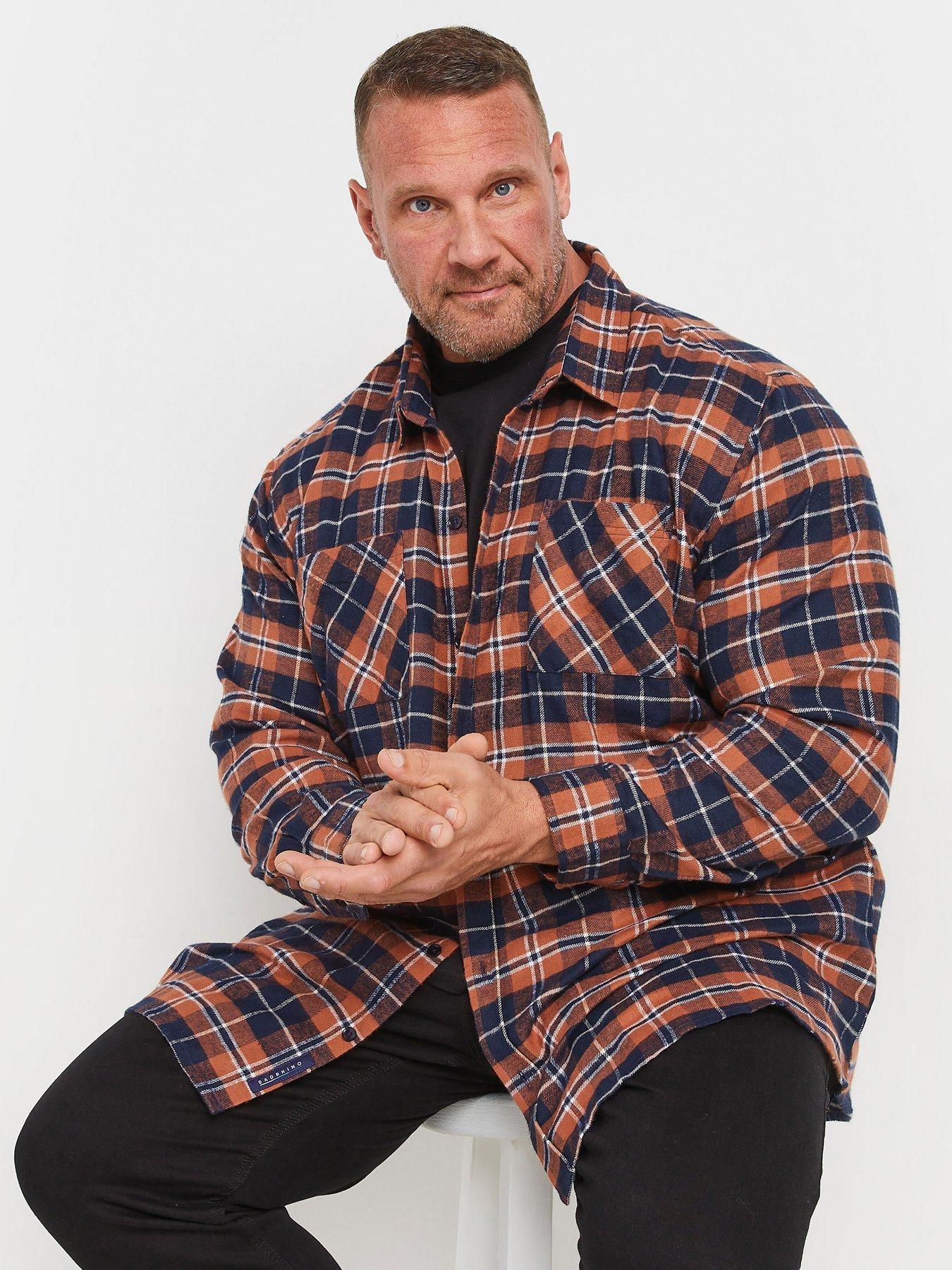 badrhino-badrhino-brushed-checked-long-sleeve-shirt