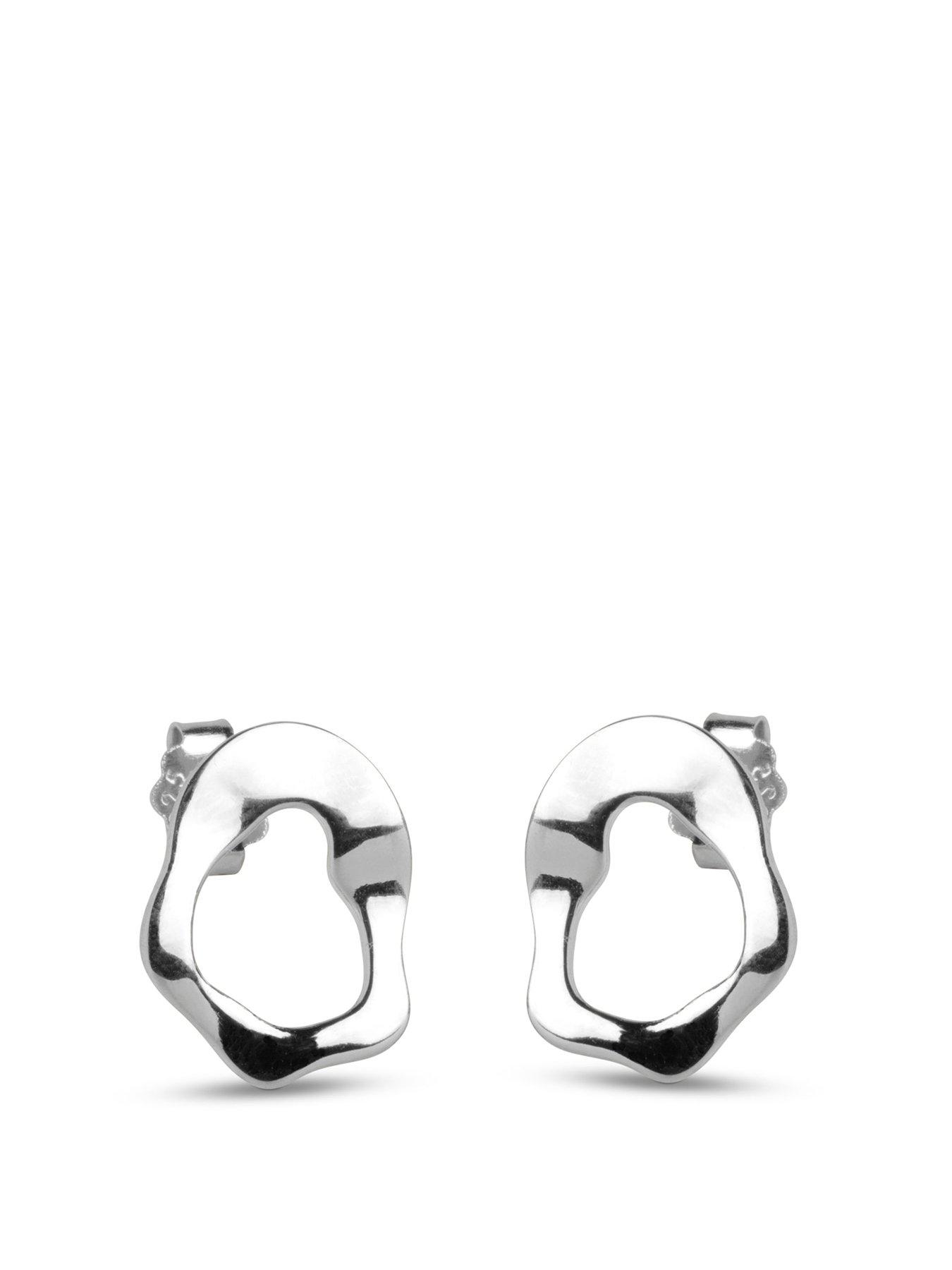 ENAMEL Copenhagen Silver Daphne Studs, 925 Sterling Silver