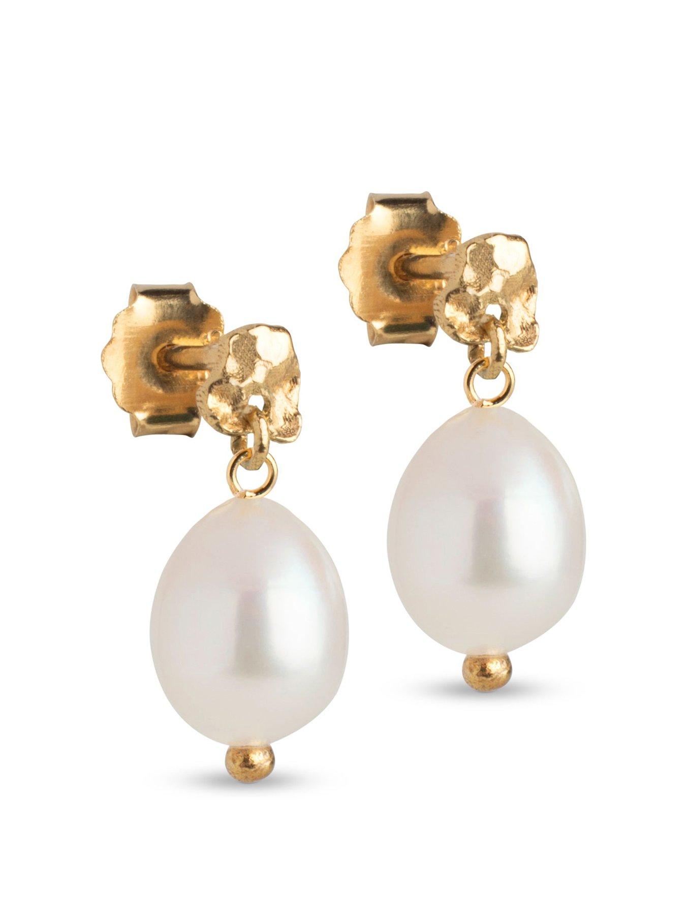 enamel-copenhagen-poe-gold-pearl-earrings-18ct-gold-plated-925-sterling-silver-with-freshwater-pearl-drop