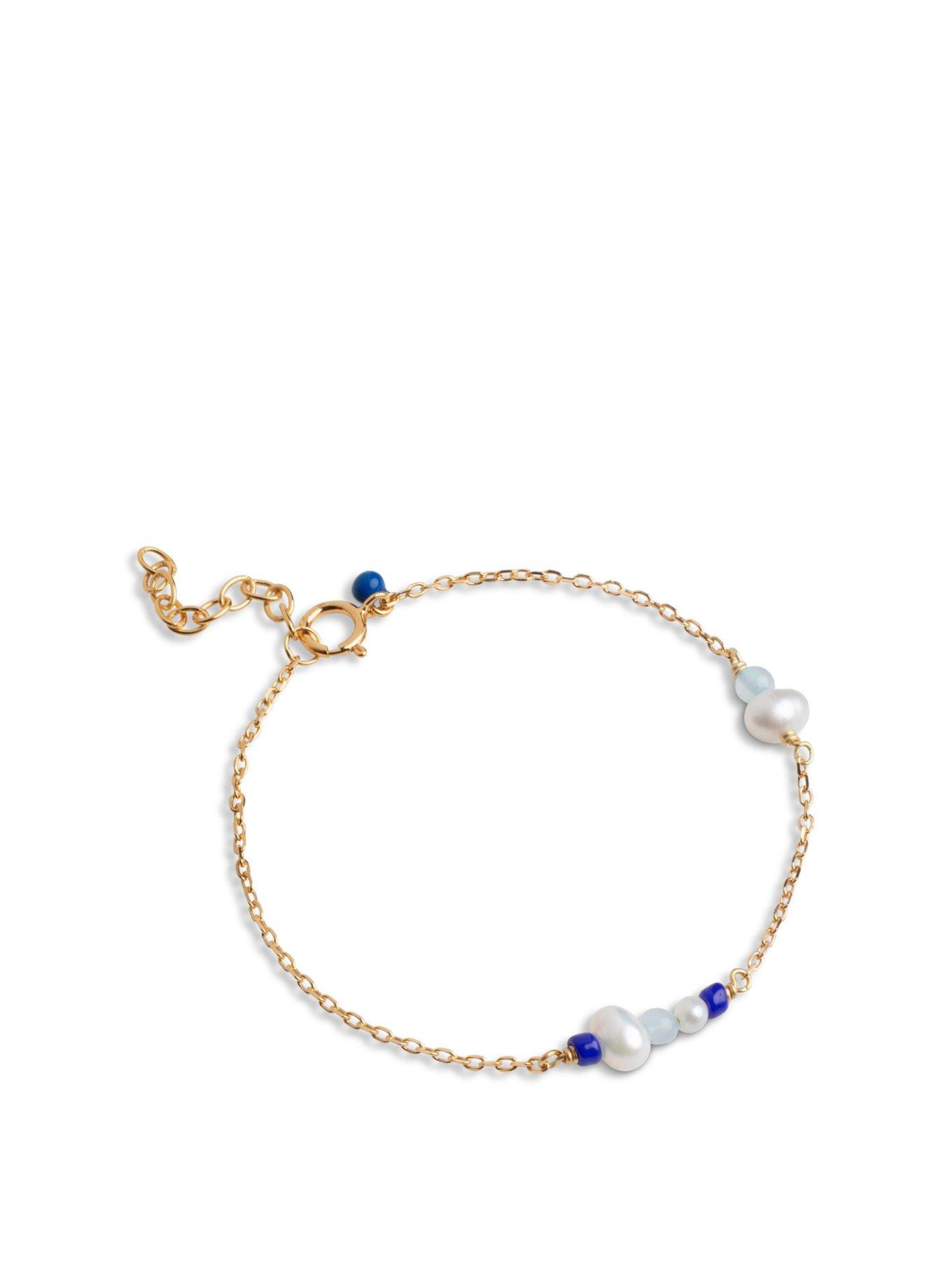 enamel-copenhagen-blue-sofia-gold-bracelet-18ct-gold-plated-925-sterling-silver-with-freshwater-pearls-and-cubic-zirconia-stones