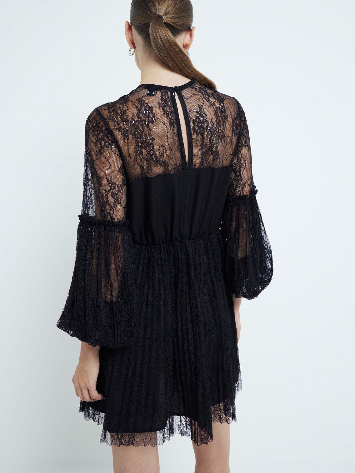 river-island-lace-hybrid-dress-blackstillFront