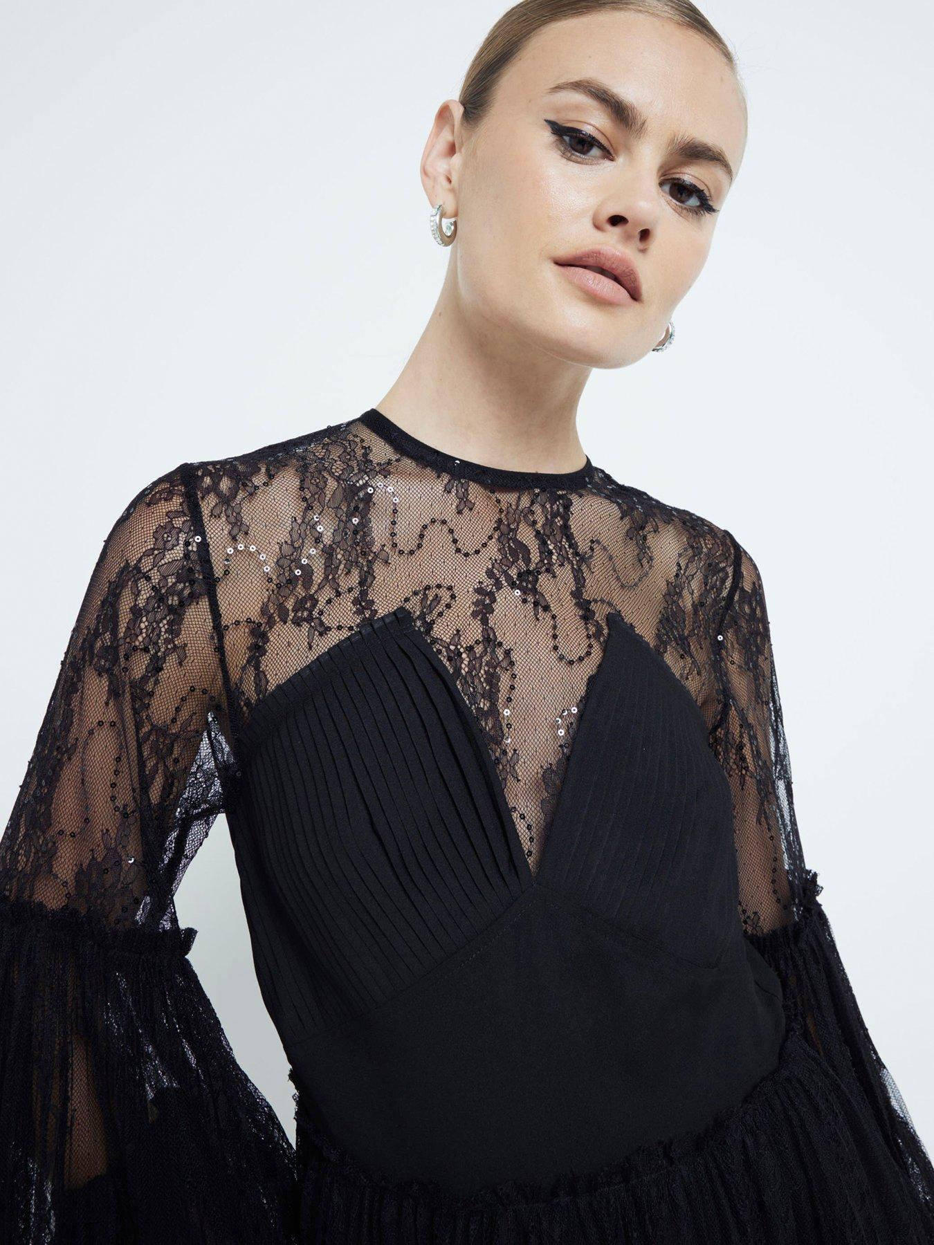 river-island-lace-hybrid-dress-blackdetail