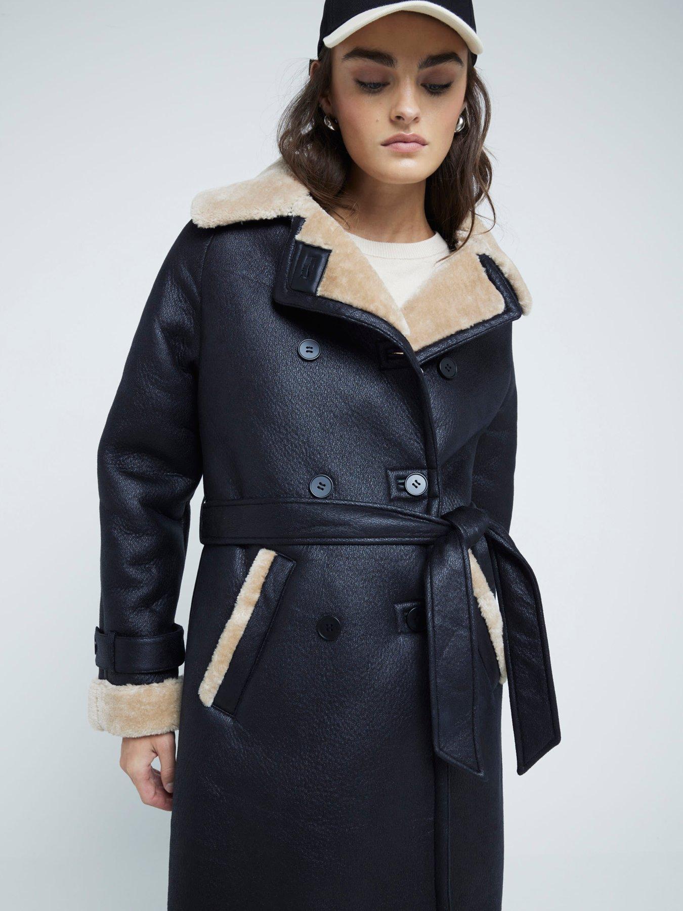 river-island-shearling-belted-trench-blackoutfit