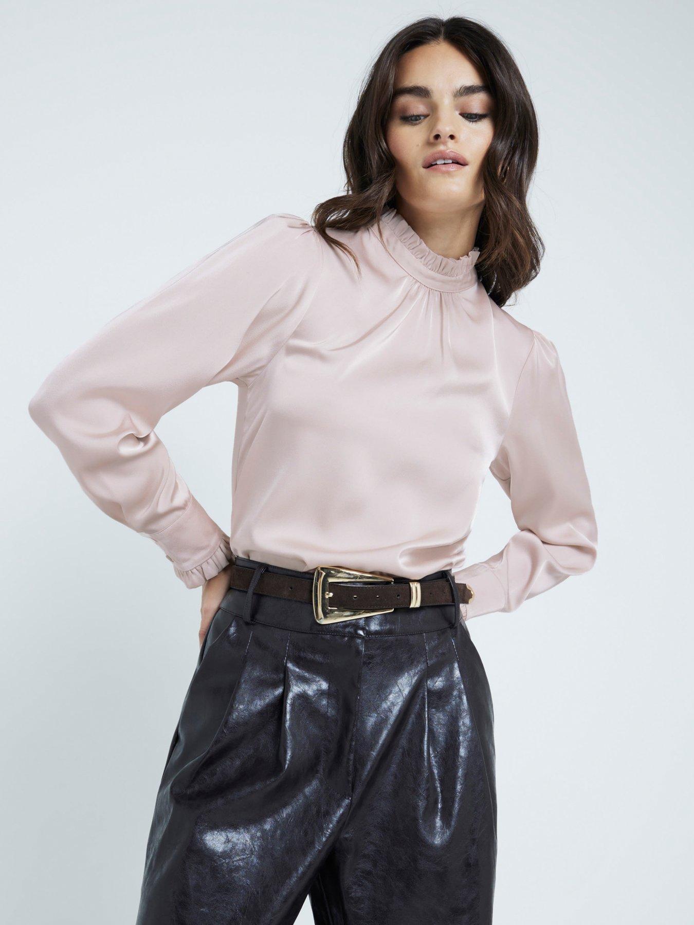 river-island-ruffle-detail-blouse-light-pink