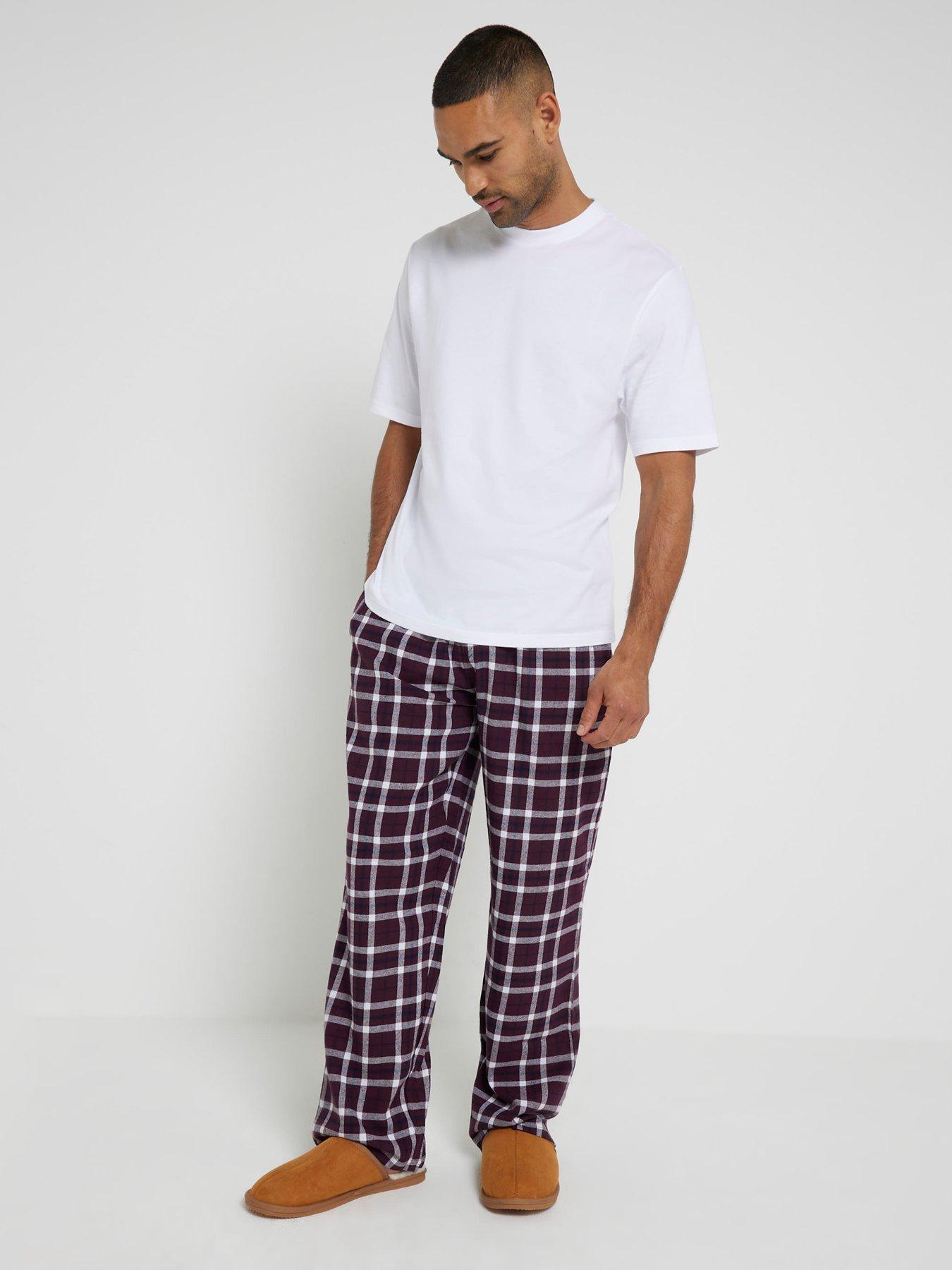 river-island-river-island-woven-check-pyjama-setfront