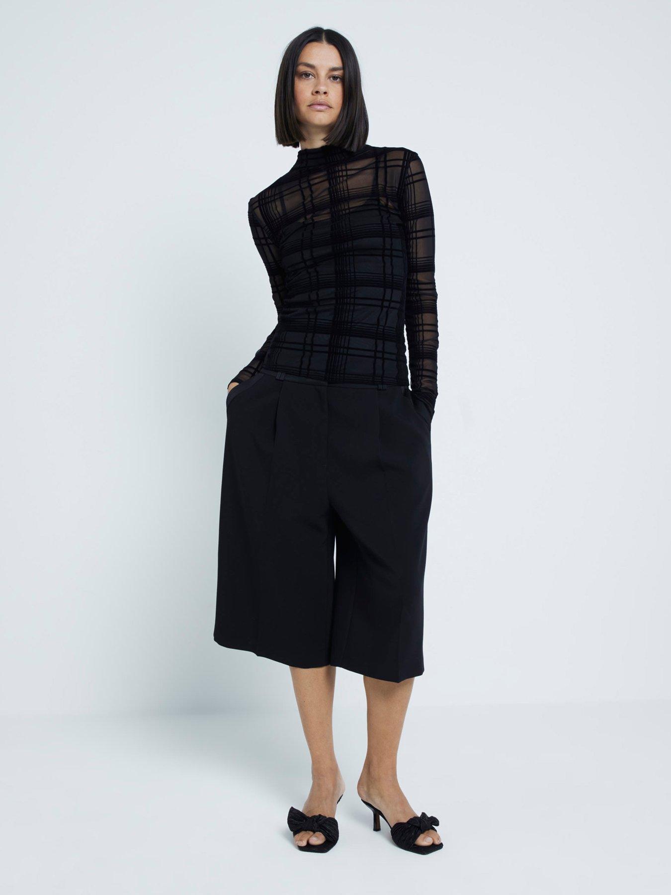 river-island-flock-mesh-top-blackback