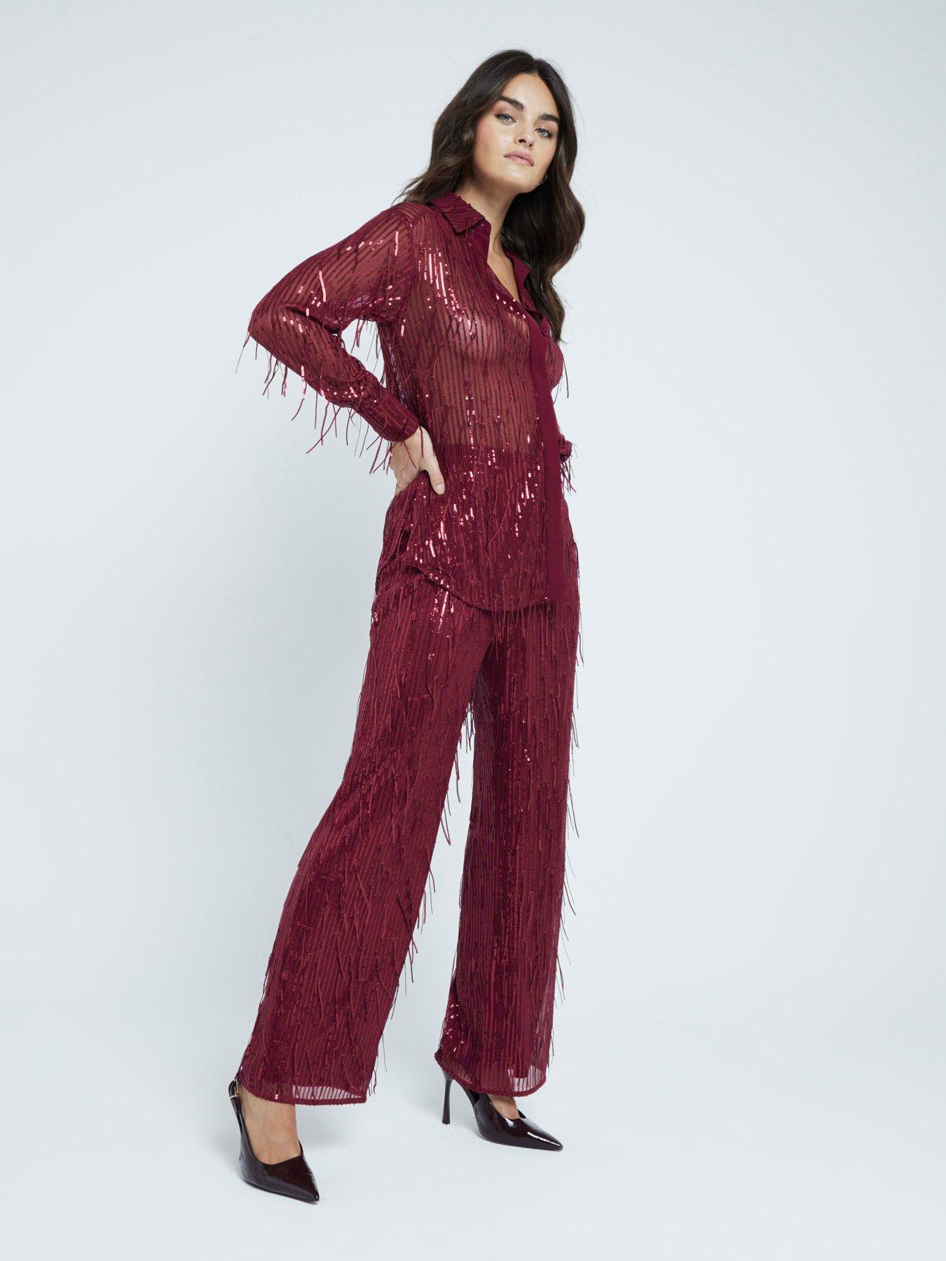 river-island-tailored-sequin-fringe-trouser-dark-redback