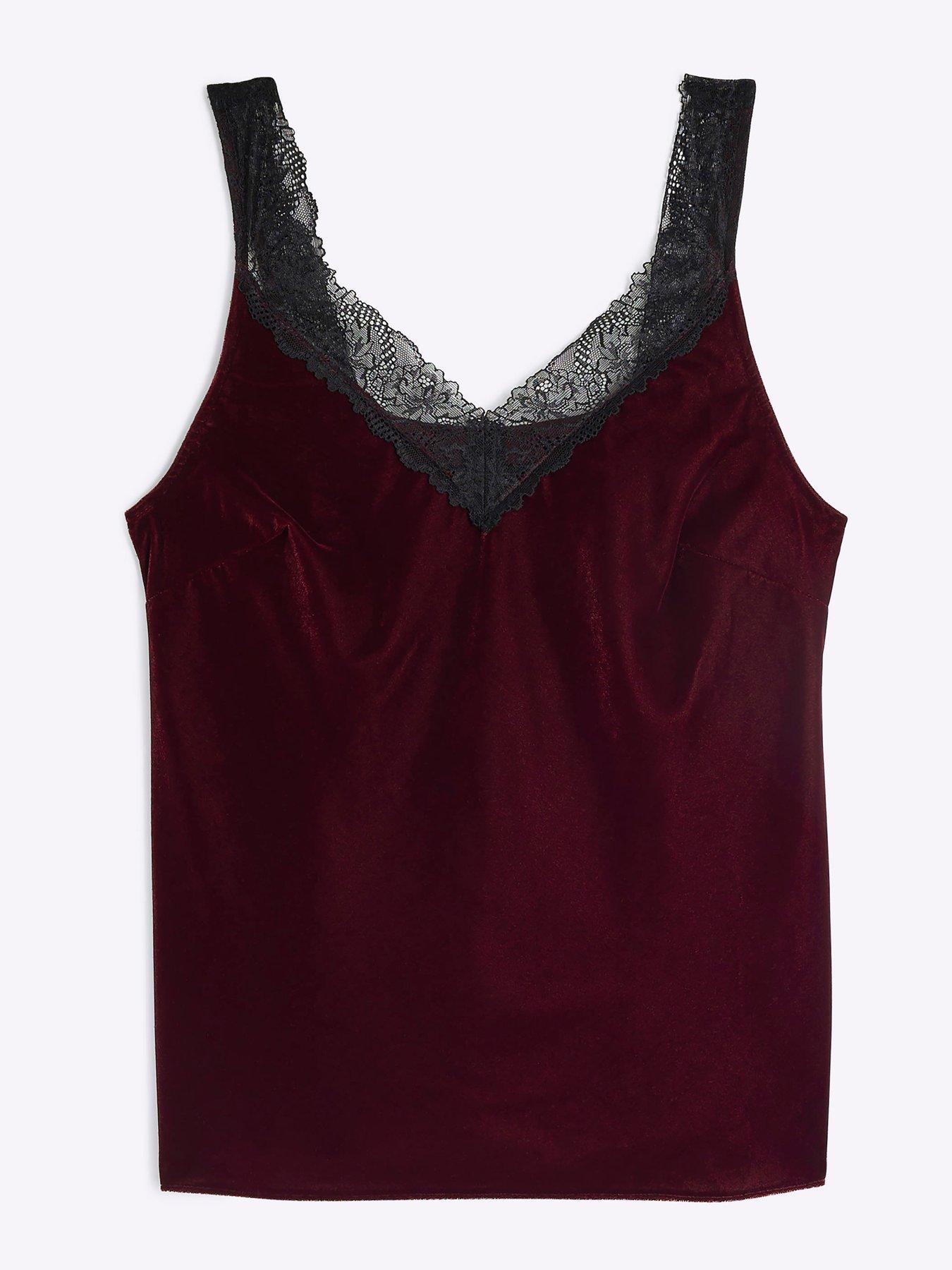 river-island-velvet-lace-cami-top-dark-reddetail