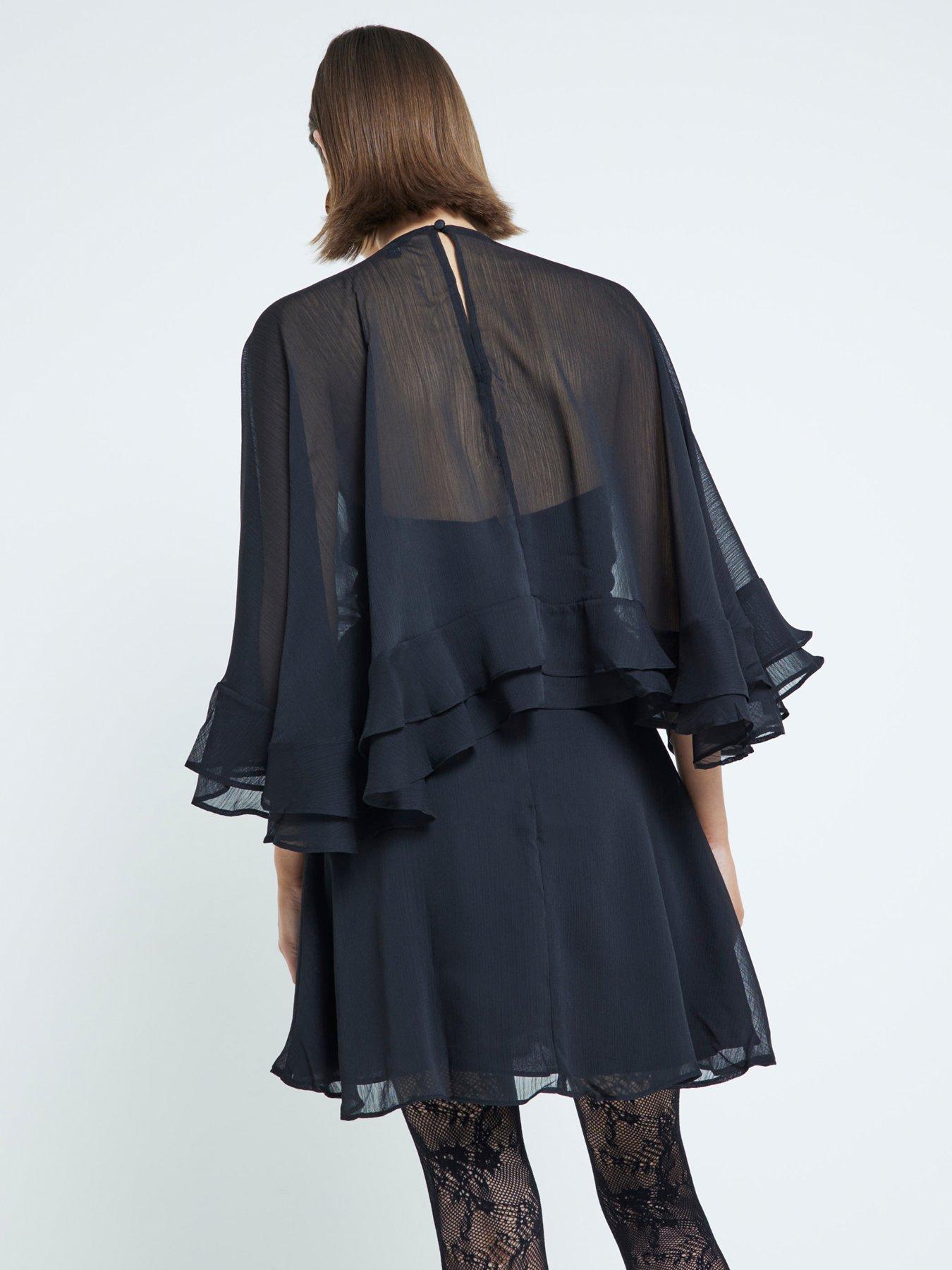 river-island-chiffon-cape-mini-dress-blackstillFront