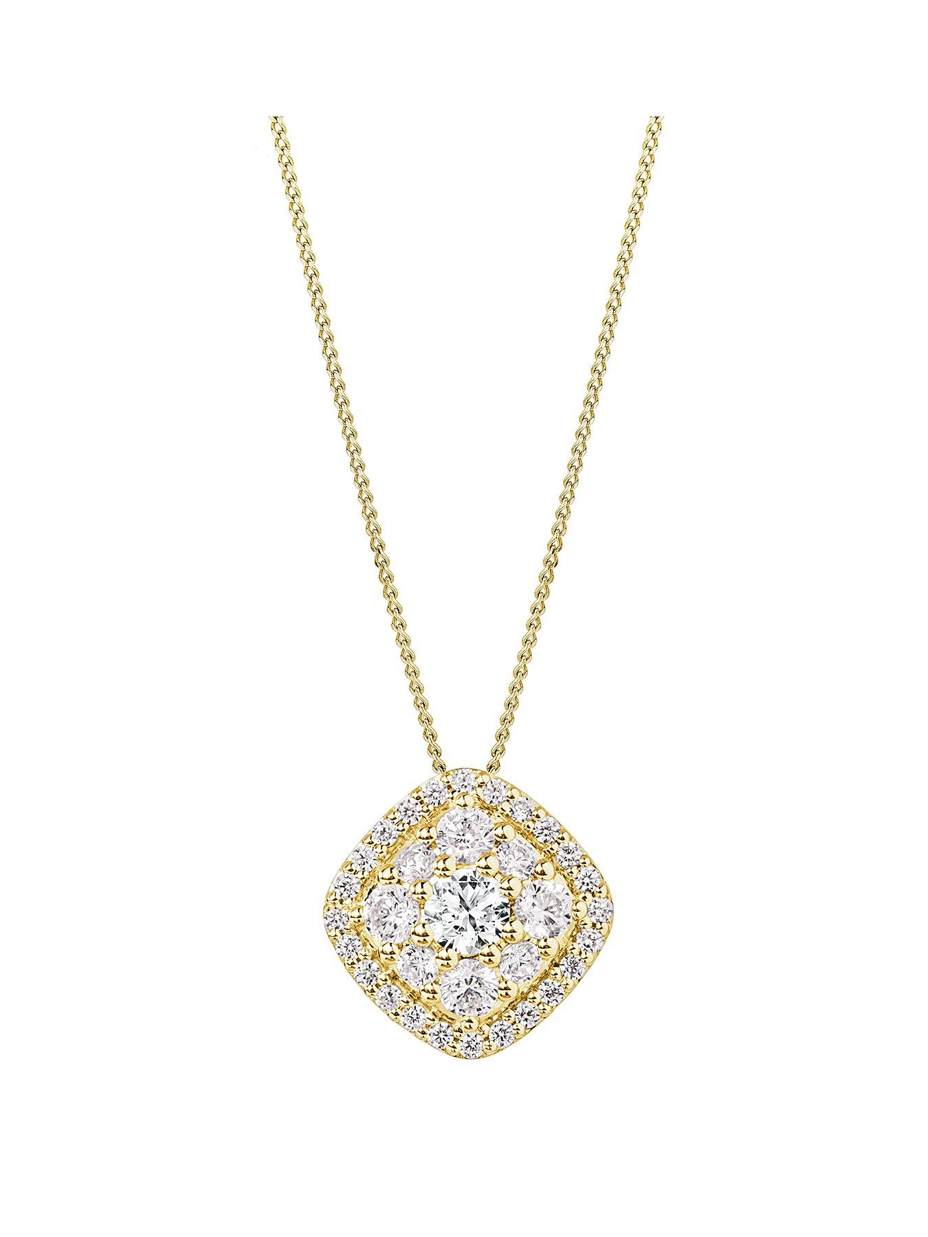 created-brilliance-marie-9ct-yellow-gold-050ct-tw-lab-grown-diamond-cluster-pendant